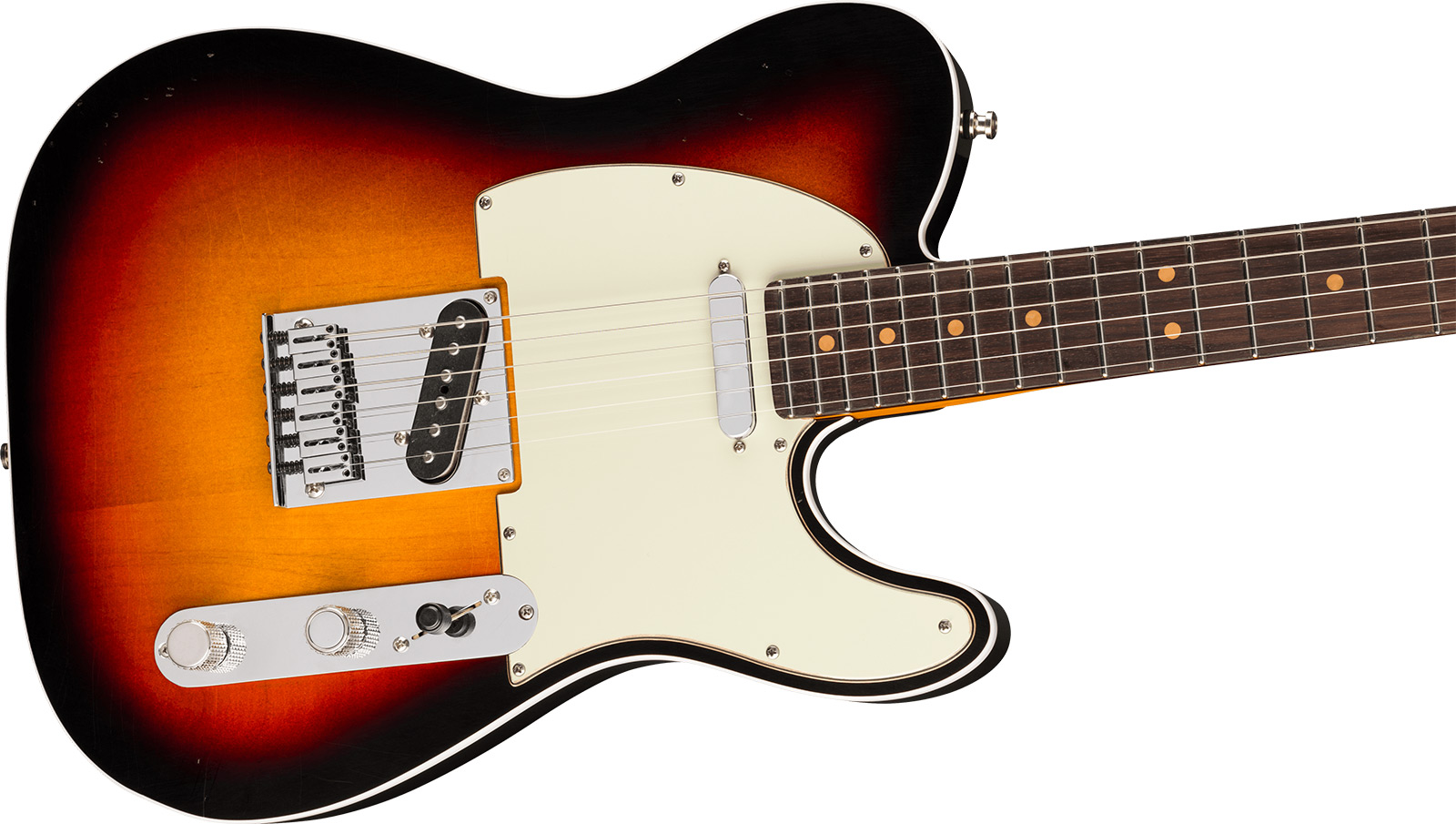 Fender Tele 60s Custom American Ultra Luxe Vintage Usa 2s Ht Rw - 3-color Sunburst - Guitarra eléctrica con forma de tel - Variation 2