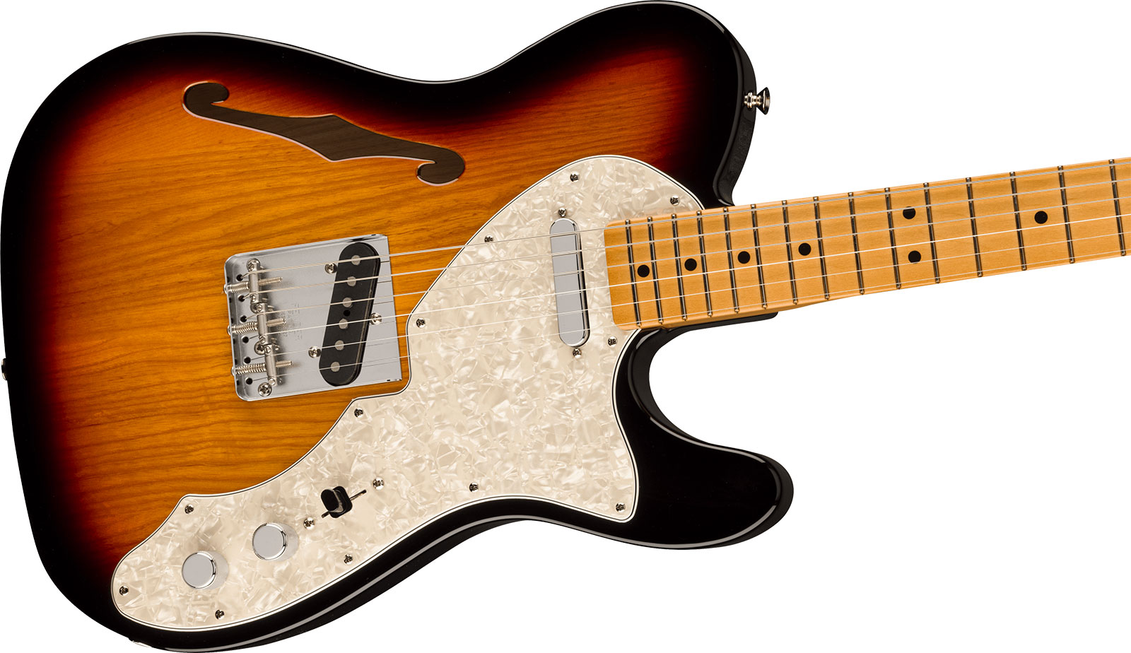 Fender Tele 60s Thinline Vintera 2 Mex 2s Ht Mn - 3-color Sunburst - Guitarra eléctrica semi caja - Variation 2