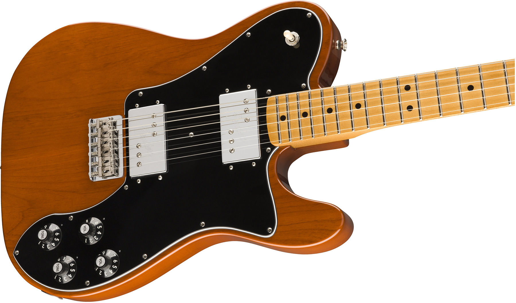 Fender Tele 70s Deluxe Vintera Vintage Mex Mn - Mocha - Guitarra eléctrica con forma de tel - Variation 2
