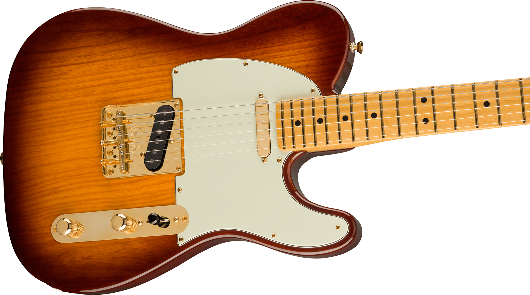 Fender Tele 75th Anniversary Commemorative Ltd Usa Mn +etui - 2-color Bourbon Burst - Guitarra eléctrica con forma de tel - Variation 2