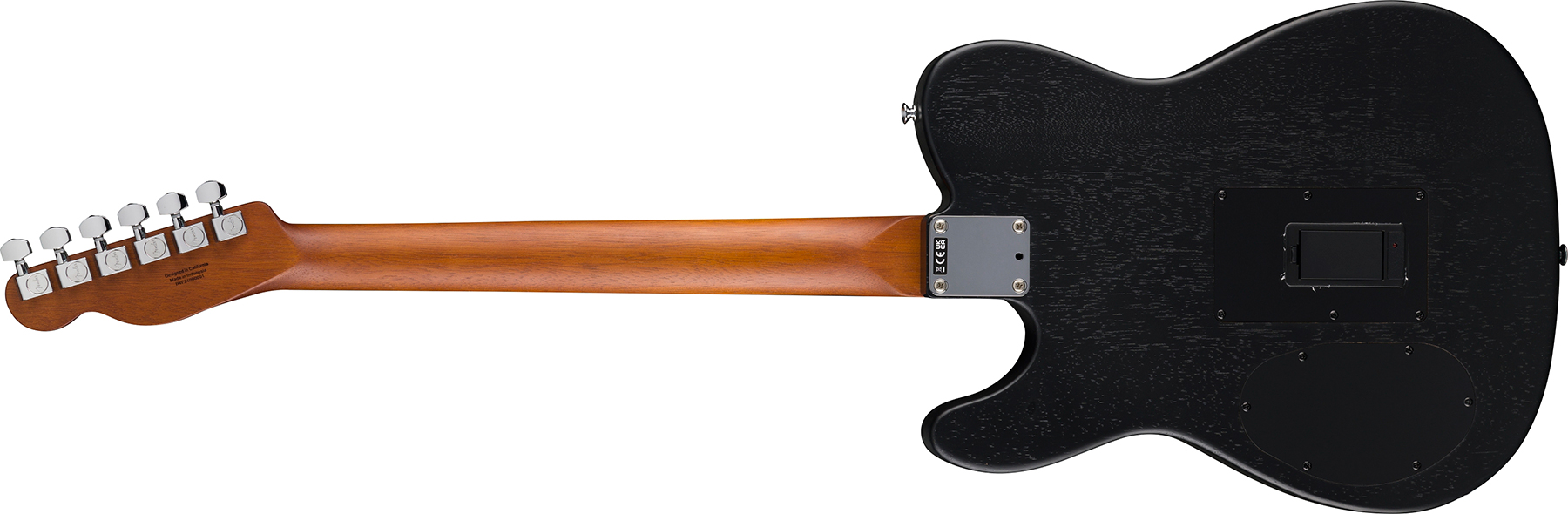 Fender Tele Acoustasonic Standard Epicea Nyatoh Rw - Black - Guitarra folk - Variation 1