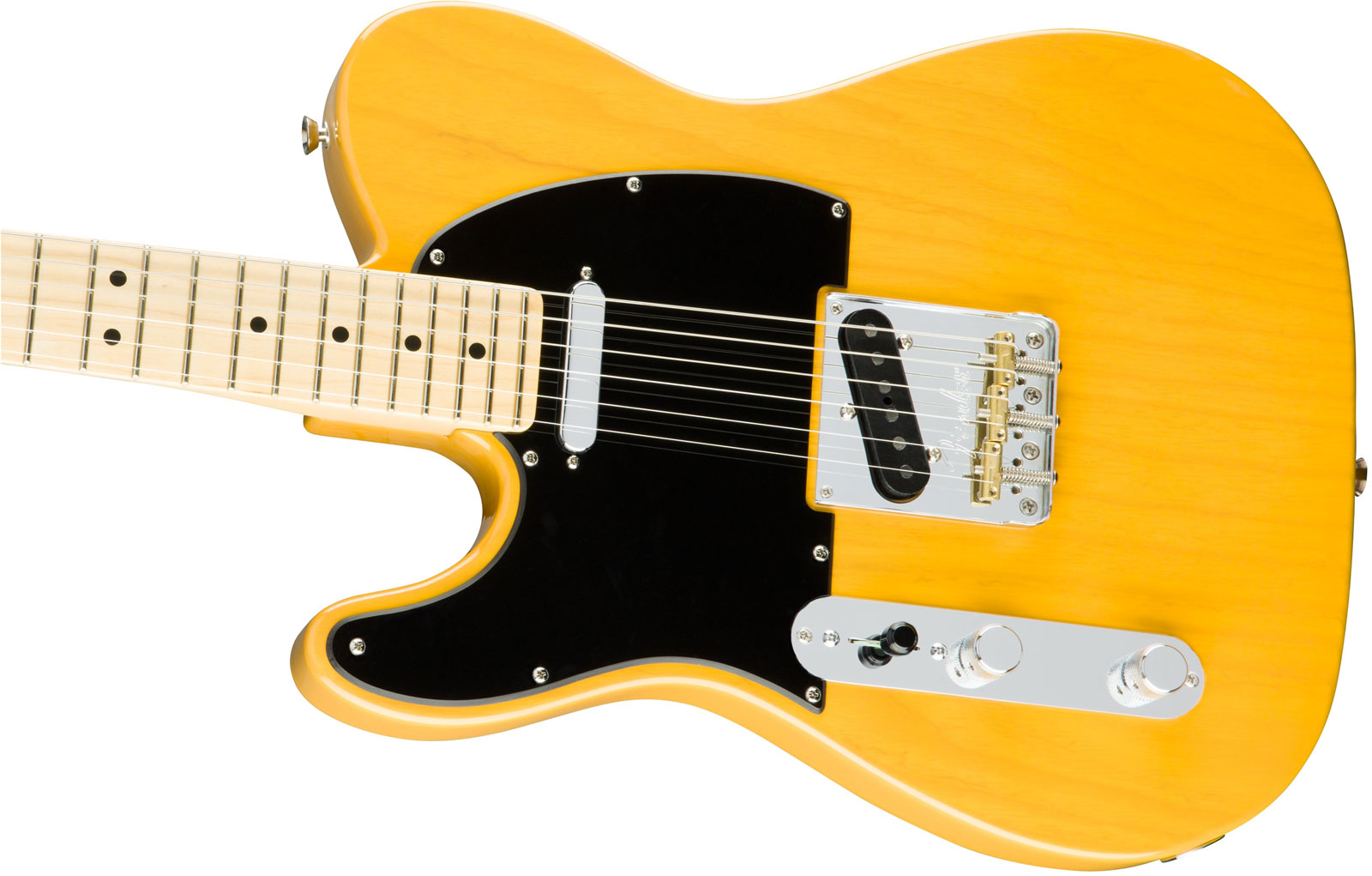 Fender Tele American Professional Lh Usa Gaucher 2s Mn - Butterscotch Blonde - Guitarra electrica para zurdos - Variation 3