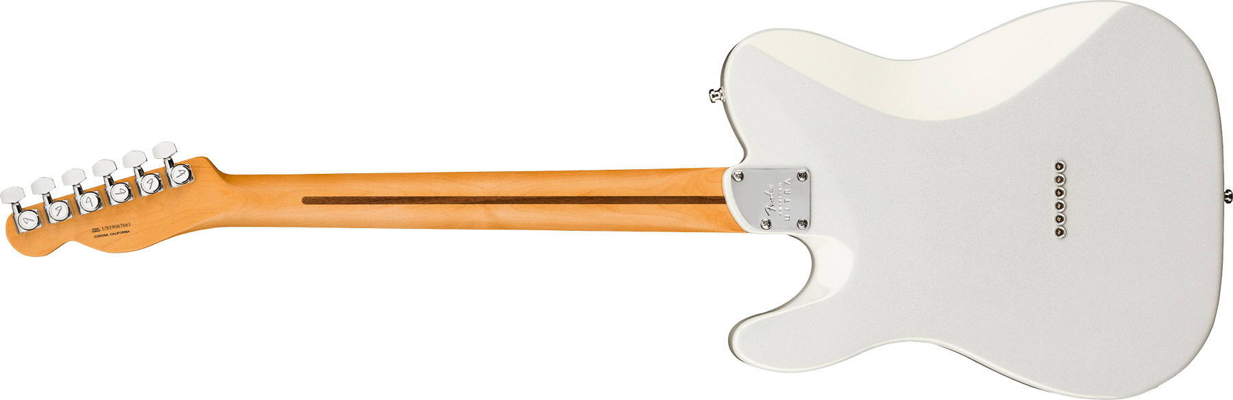 Fender Tele American Ultra 2019 Usa Rw - Arctic Pearl - Guitarra eléctrica con forma de tel - Variation 1