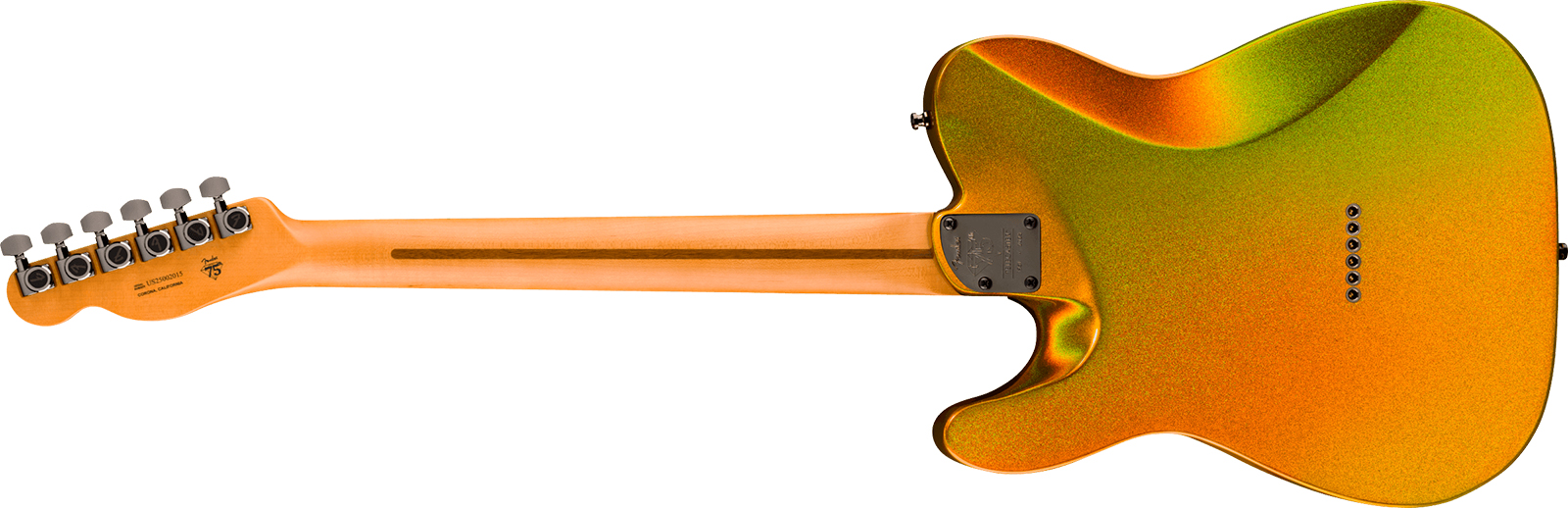 Fender Tele American Ultra Ii 75th Ann. Usa Hs Ht Eb - Liquid Gold - Guitarra eléctrica con forma de tel - Variation 2