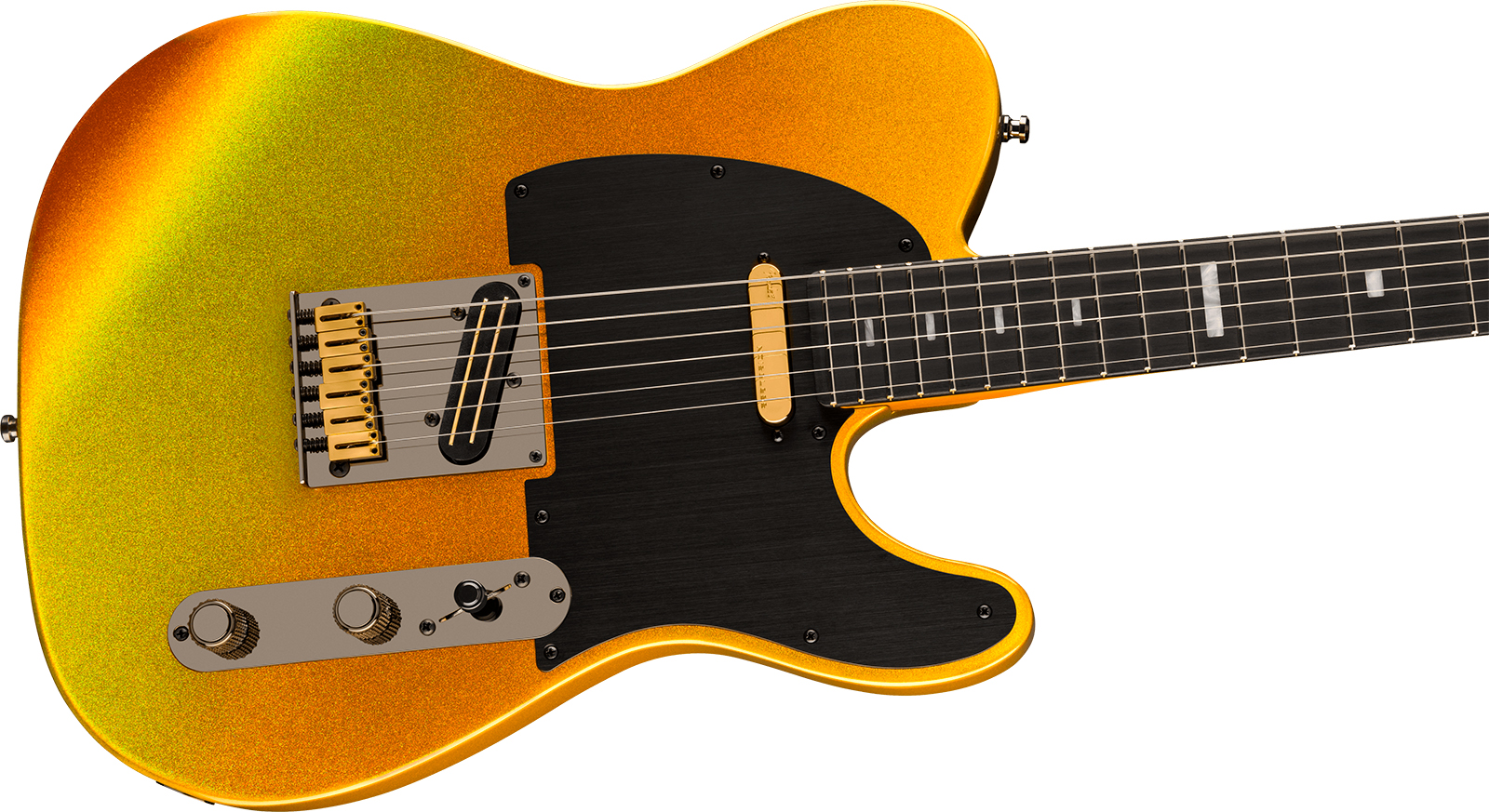 Fender Tele American Ultra Ii 75th Ann. Usa Hs Ht Eb - Liquid Gold - Guitarra eléctrica con forma de tel - Variation 3