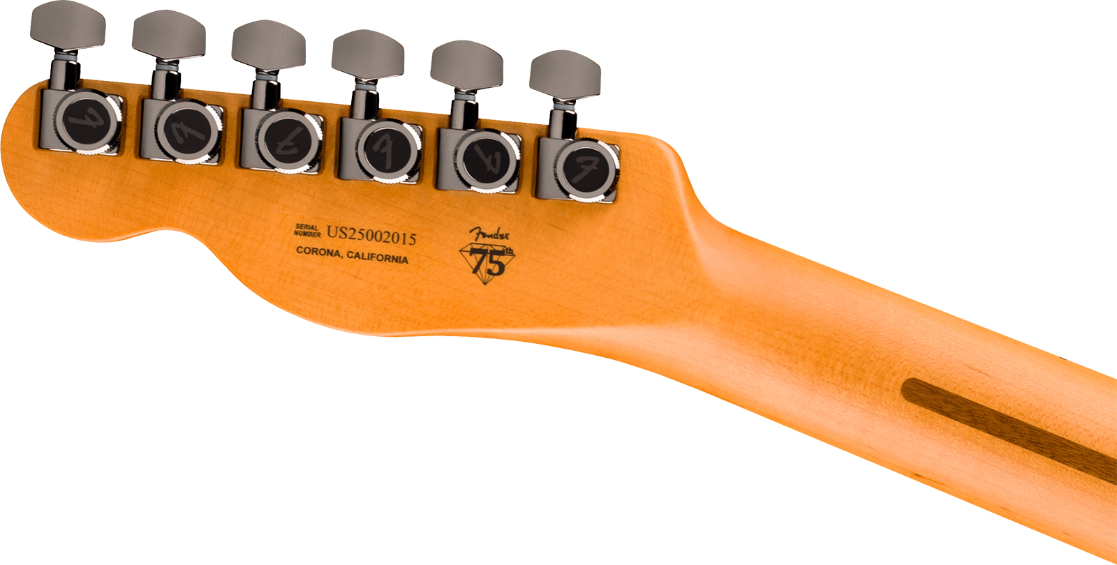 Fender Tele American Ultra Ii 75th Ann. Usa Hs Ht Eb - Liquid Gold - Guitarra eléctrica con forma de tel - Variation 4