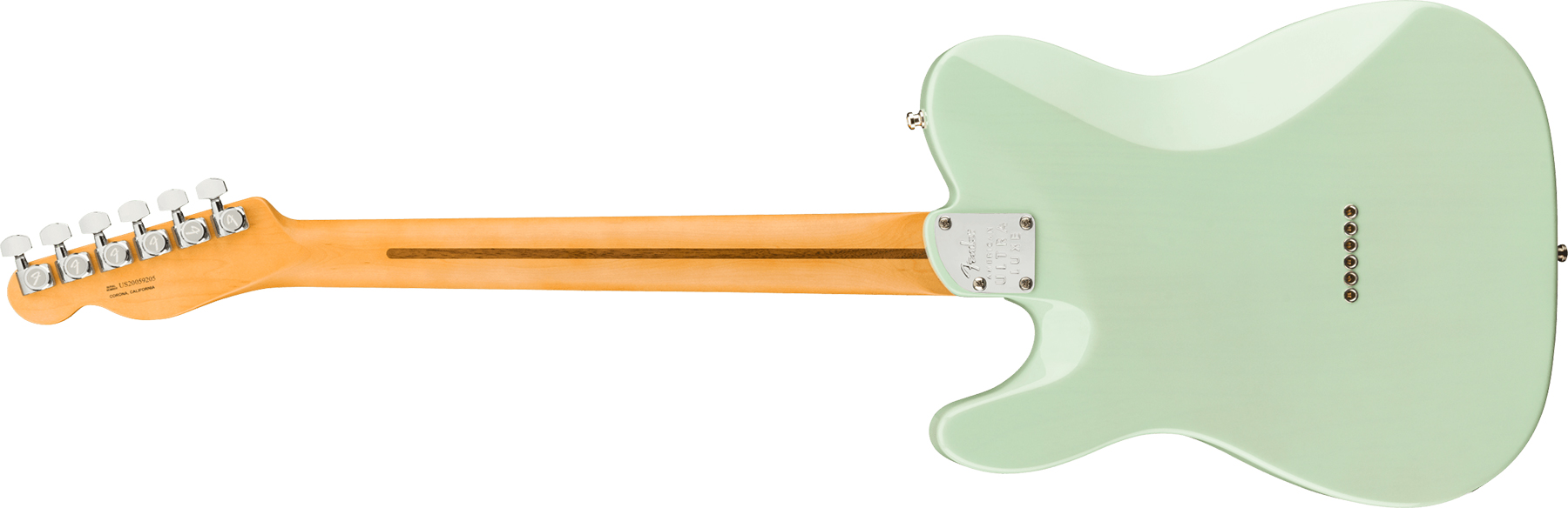 Fender Tele American Ultra Luxe Usa Rw +etui - Transparent Surf Green - Guitarra eléctrica con forma de tel - Variation 1