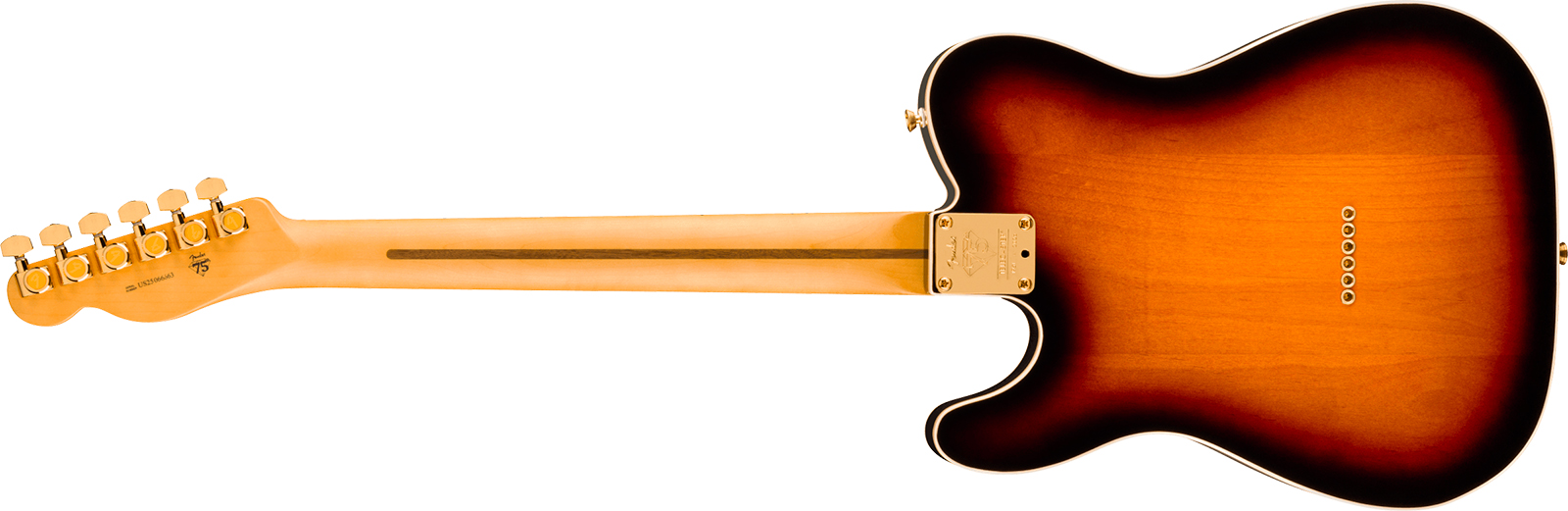 Fender Tele Custom American Pro Ii 75th Ann. Usa 2s Ht Mn - 2-color Sunburst - Guitarra eléctrica con forma de tel - Variation 2