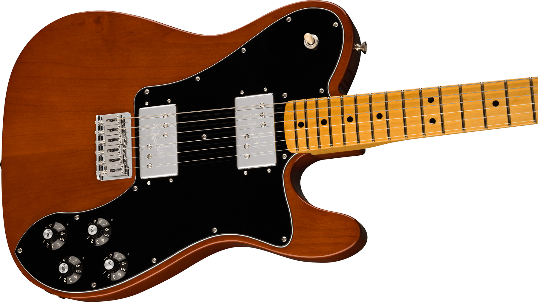 Fender Tele Deluxe 1975 American Vintage Ii Usa 2h Ht Mn - Mocha - Guitarra eléctrica con forma de tel - Variation 1