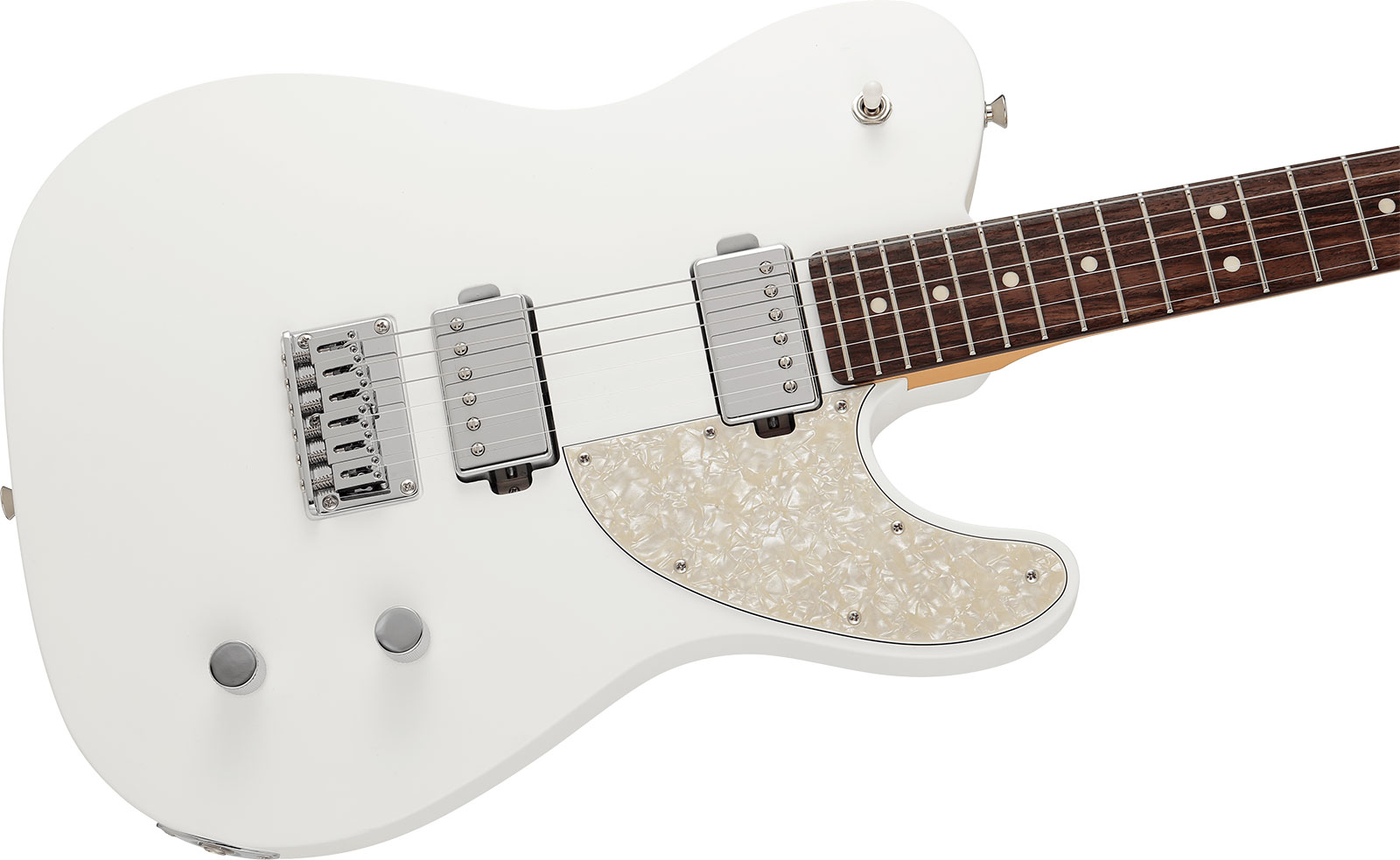 Fender Tele Elemental Mij Jap 2h Ht Rw - Nimbus White - Guitarra eléctrica con forma de tel - Variation 2