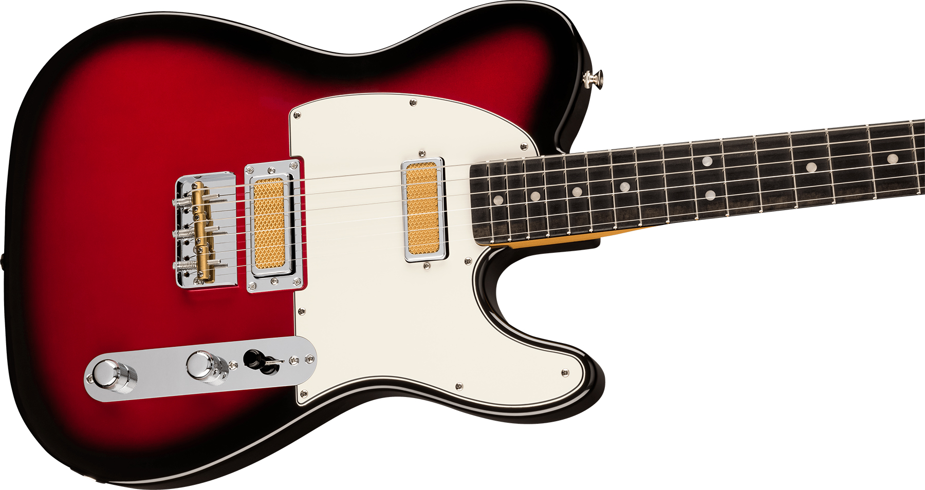 Fender Tele Gold Foil Ltd Mex 2mh Ht Eb - Candy Apple Burst - Guitarra eléctrica con forma de tel - Variation 2