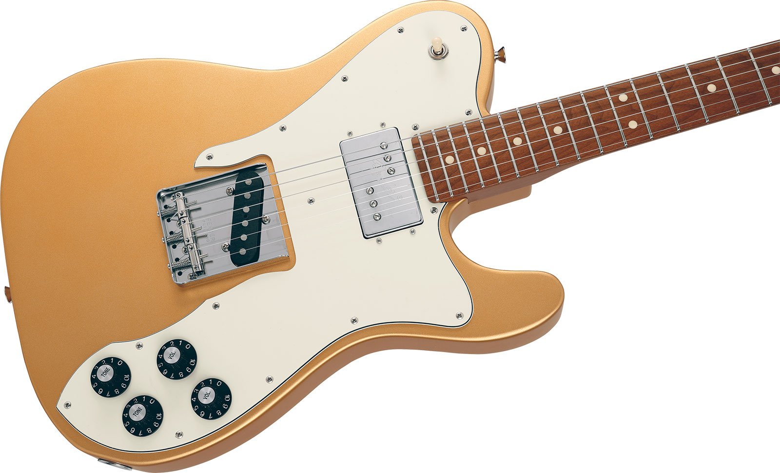 Fender Tele Hybrid Custom Jap Ltd Ht Hs Mn - Gold - Guitarra eléctrica con forma de tel - Variation 2