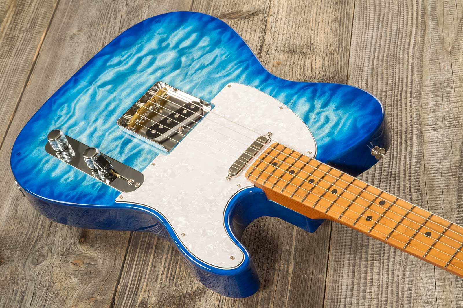 Fender Tele Hybrid Ii Jap 2s Ht Mn - Aqua Blue - Guitarra eléctrica con forma de tel - Variation 2