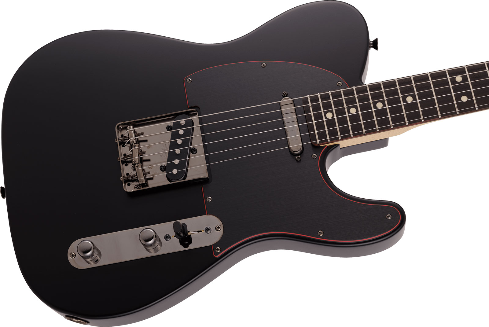 Fender Tele Hybrid Ii Jap 2s Ht Rw - Satin Black - Guitarra eléctrica con forma de tel - Variation 2