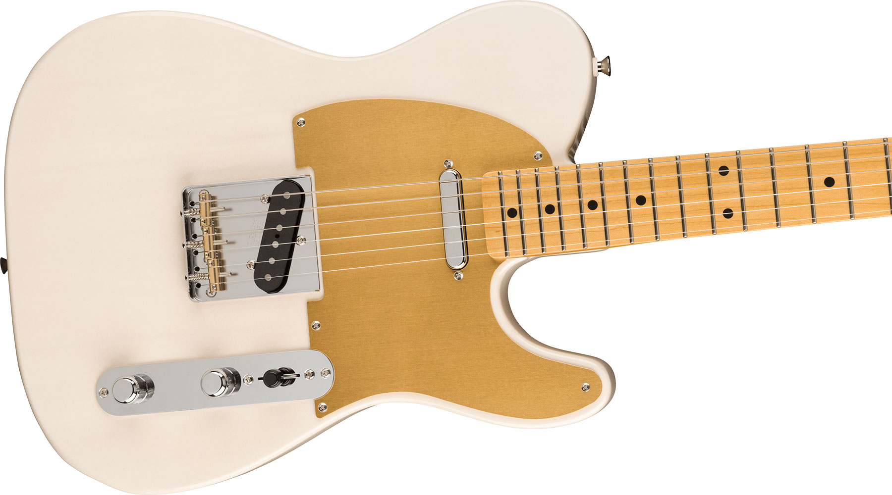 Fender Tele '50s Jv Modified Jap 2s Ht Mn - White Blonde - Guitarra eléctrica con forma de tel - Variation 2