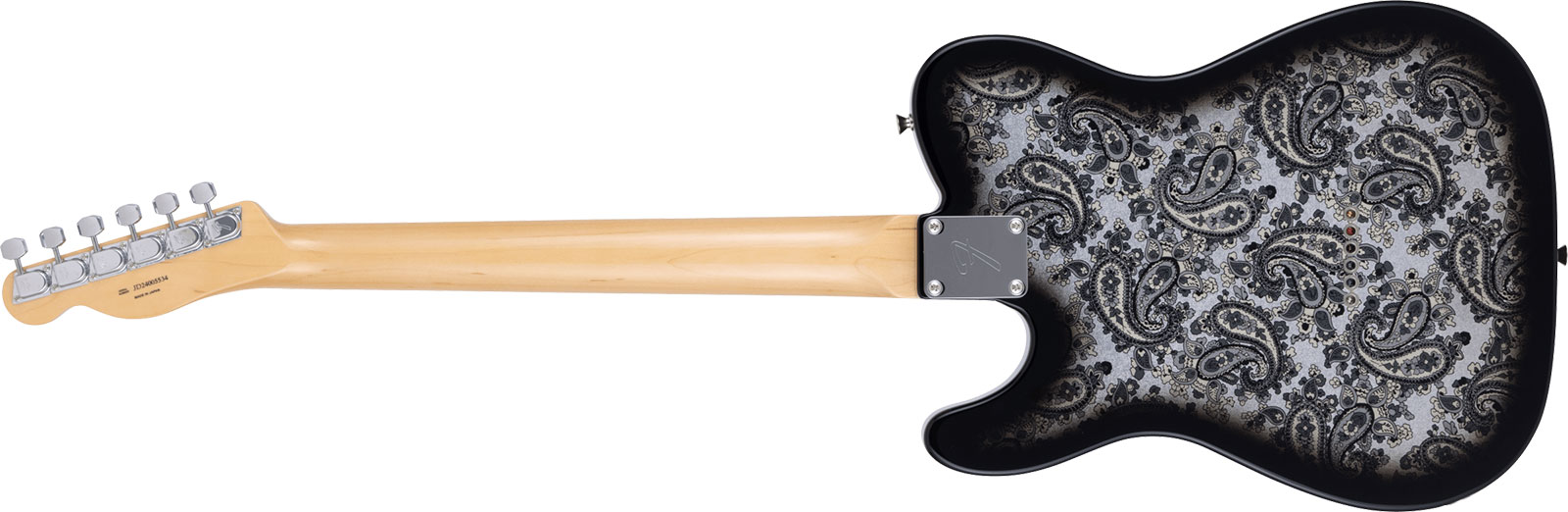 Fender Tele Ltd Jap 2s Ht Mn - Black Paisley - Guitarra eléctrica con forma de tel - Variation 1
