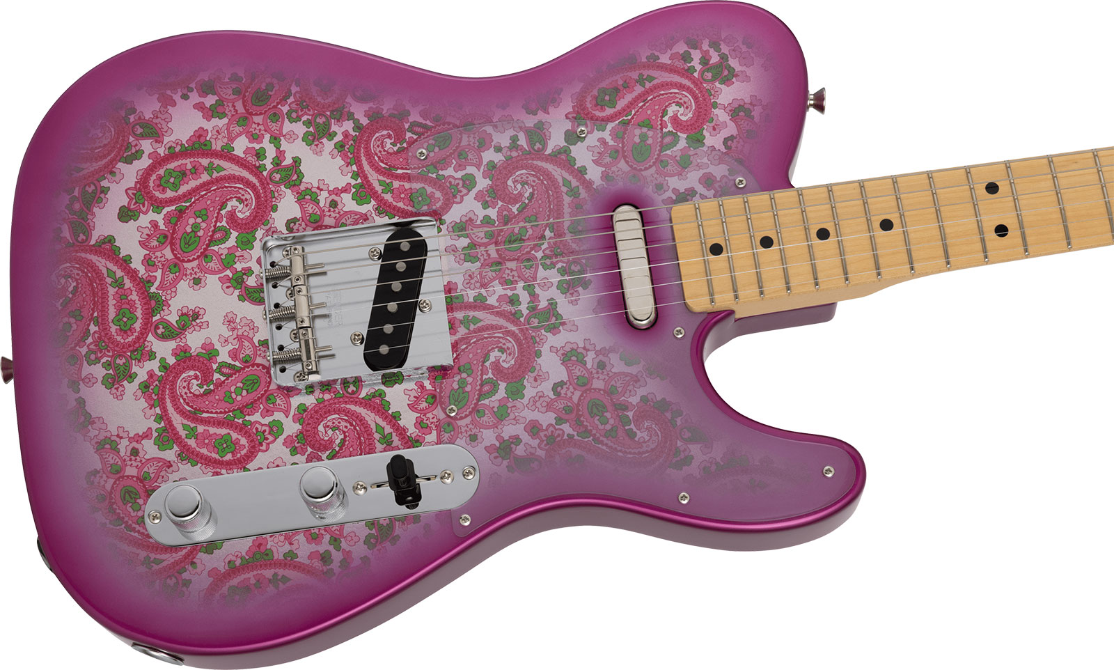 Fender Tele Ltd Jap 2s Ht Mn - Pink Paisley - Guitarra eléctrica con forma de tel - Variation 2