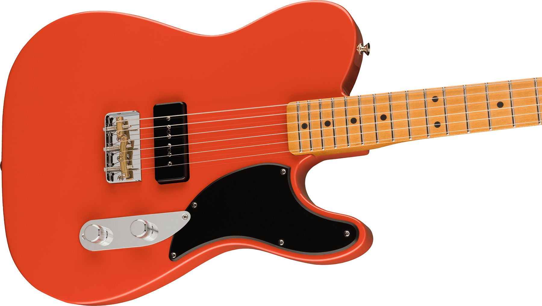 Fender Tele Noventa Mex Mn +housse - Fiesta Red - Guitarra eléctrica con forma de tel - Variation 2