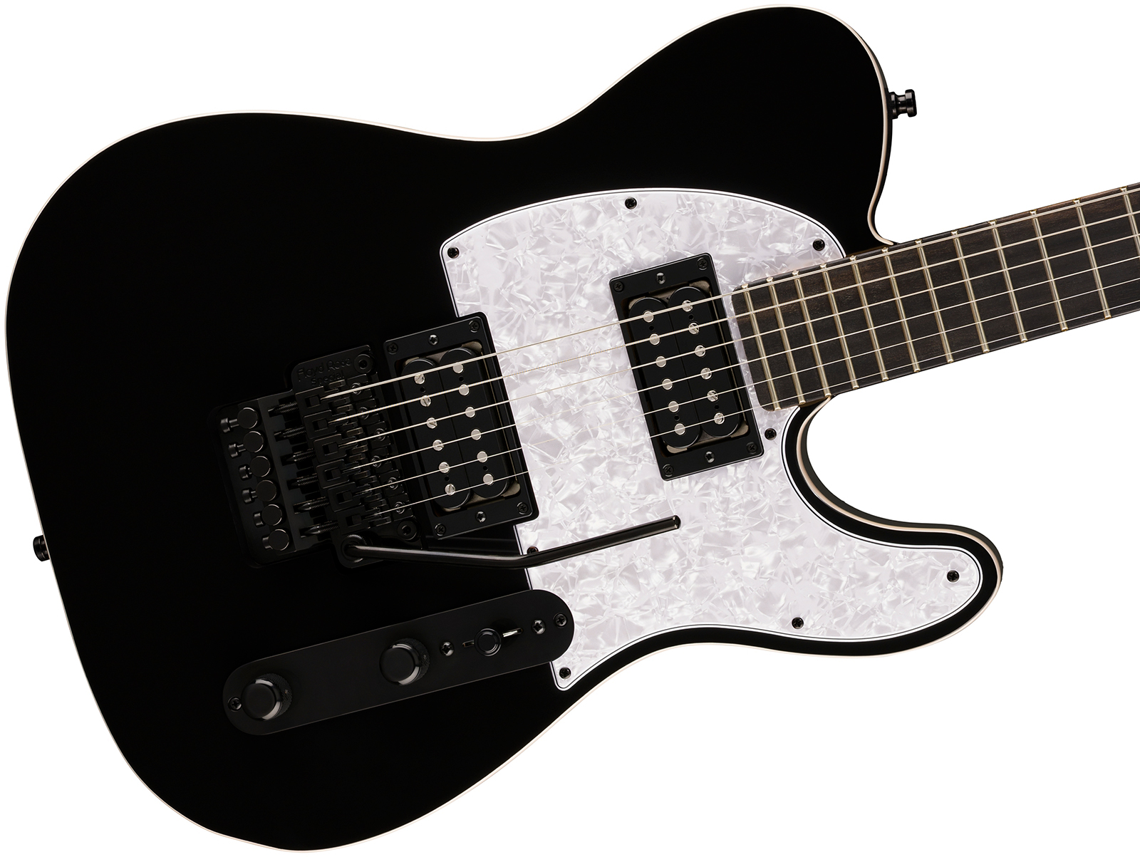 Fender Tele Player Fusion Hh Floyd Rose Ltd Mex 2h Fr Eb - Black - Guitarra eléctrica con forma de tel - Variation 2