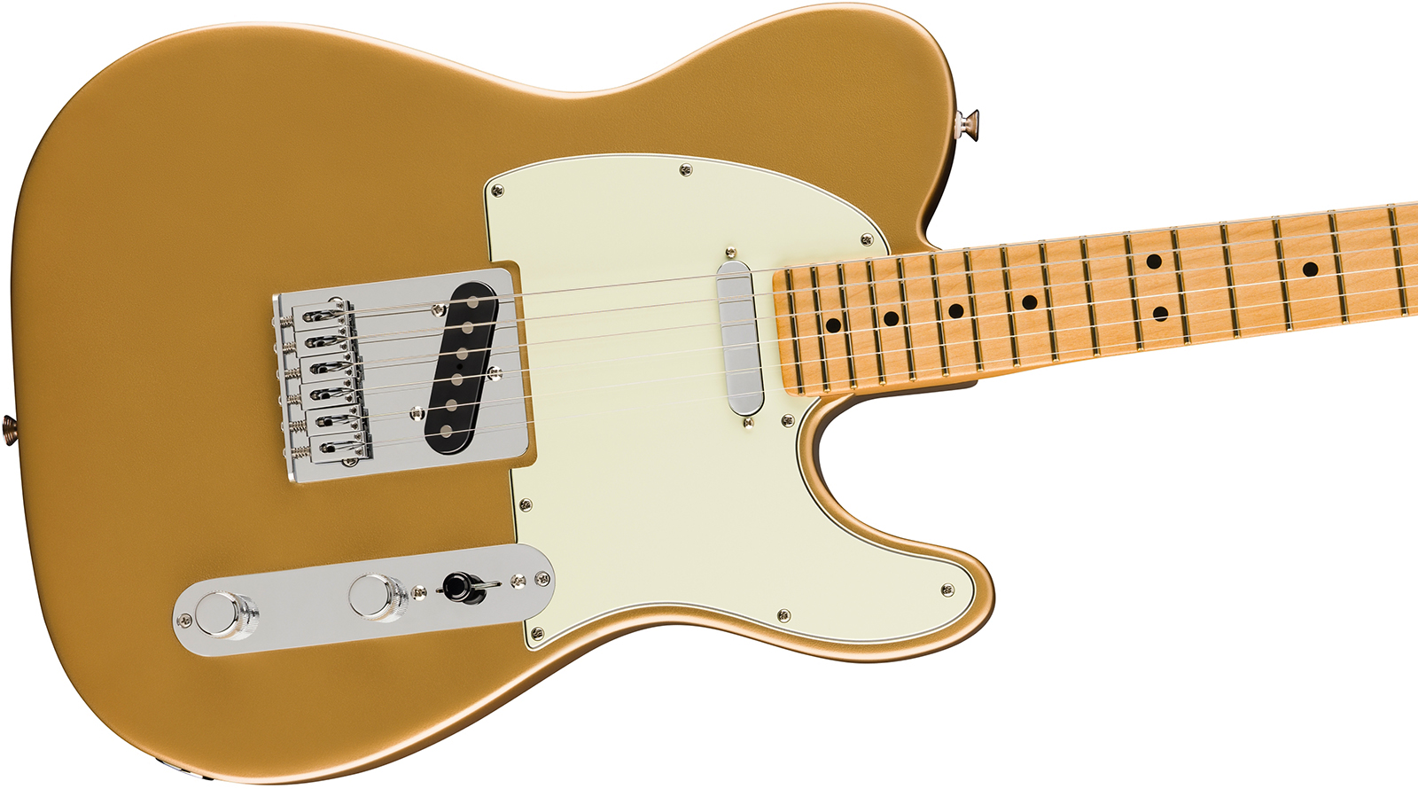 Fender Tele Player Ii 75th Anniversary Mex Ht 2s Mn - Aztec Gold - Guitarra eléctrica con forma de tel - Variation 2
