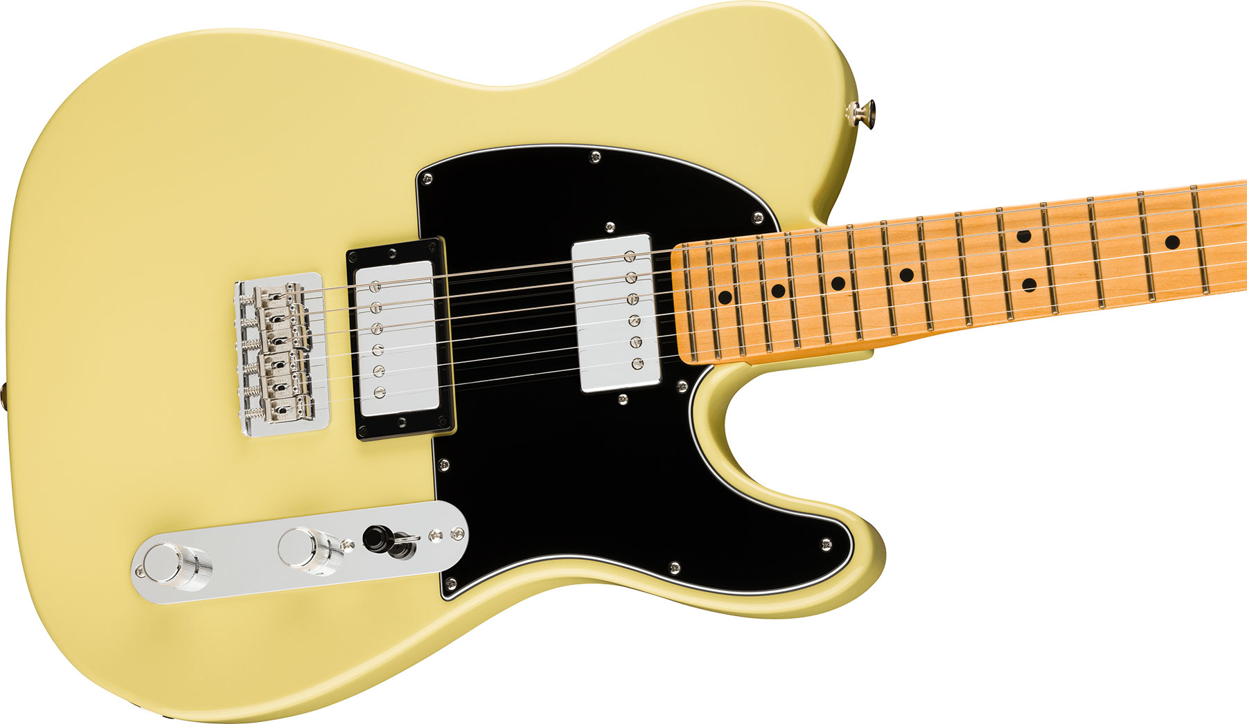 Fender Tele Player Ii Hh Mex 2h Ht Mn - Hialeah Yellow - Guitarra eléctrica con forma de tel - Variation 3