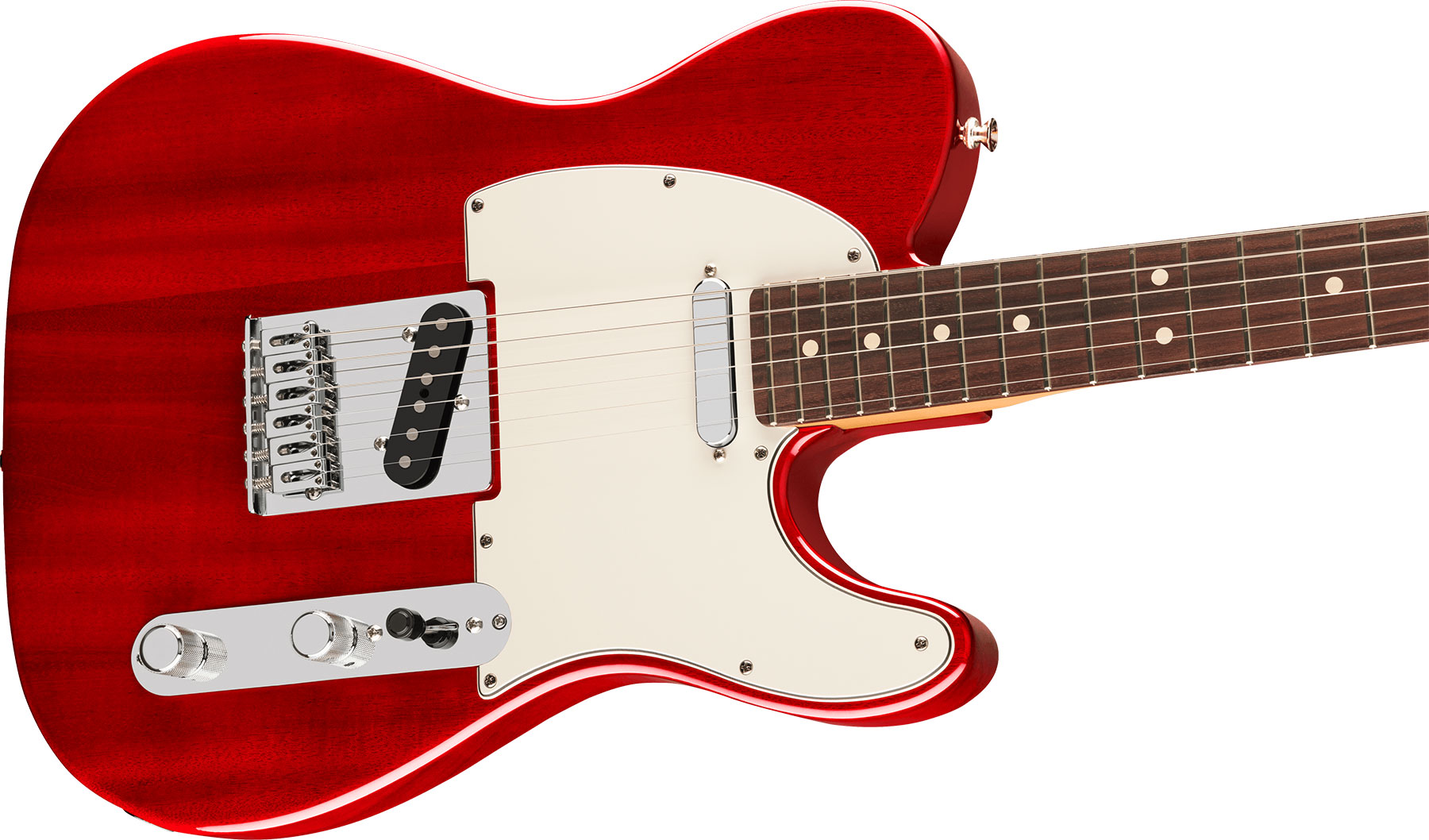Fender Tele Player Ii Mex Acajou 2s Ht Rw - Transparent Cherry - Guitarra eléctrica con forma de tel - Variation 2