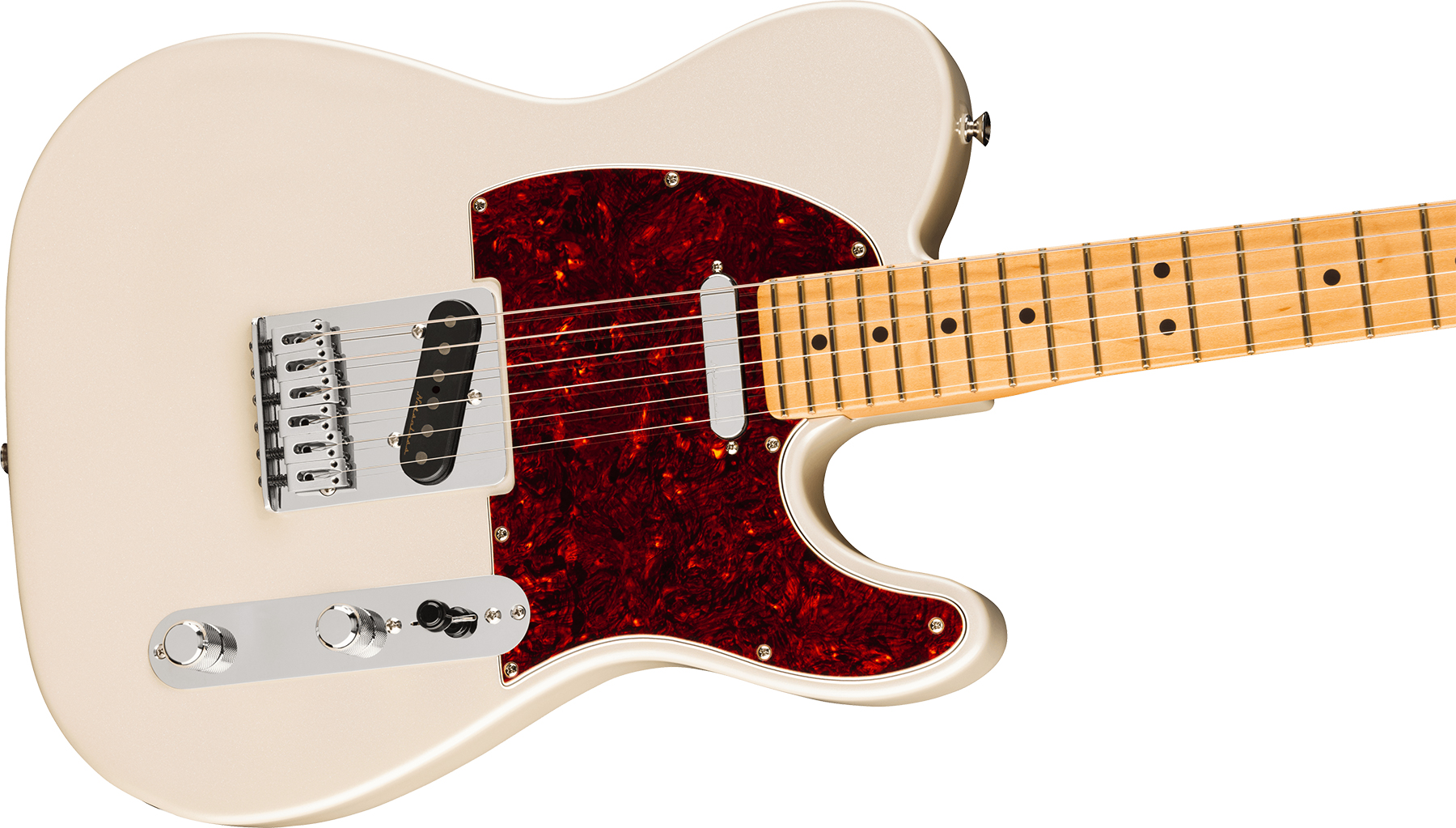 Fender Tele Player Ii Modified Mex 2s Ht Mn - Olympic Pearl - Guitarra eléctrica con forma de tel - Variation 2