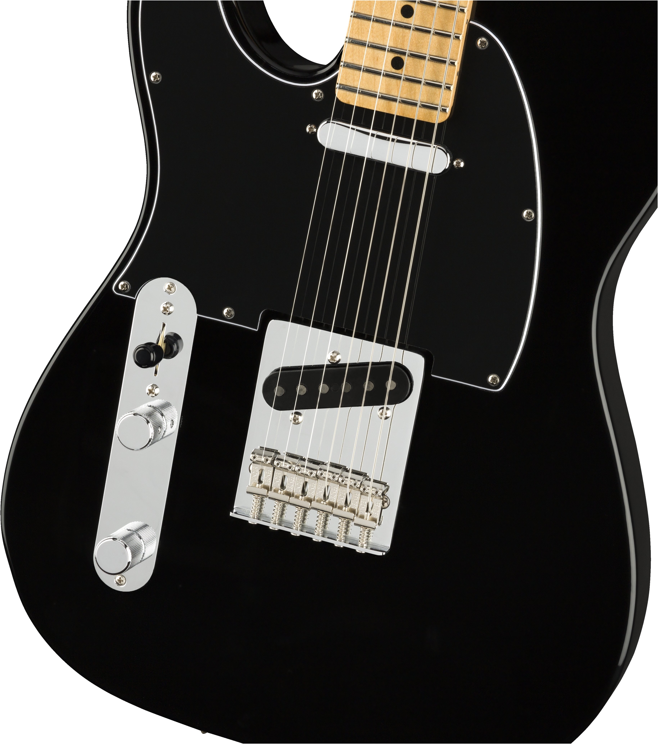 Fender Tele Player Lh Gaucher Mex Ss Mn - Black - Guitarra electrica para zurdos - Variation 2