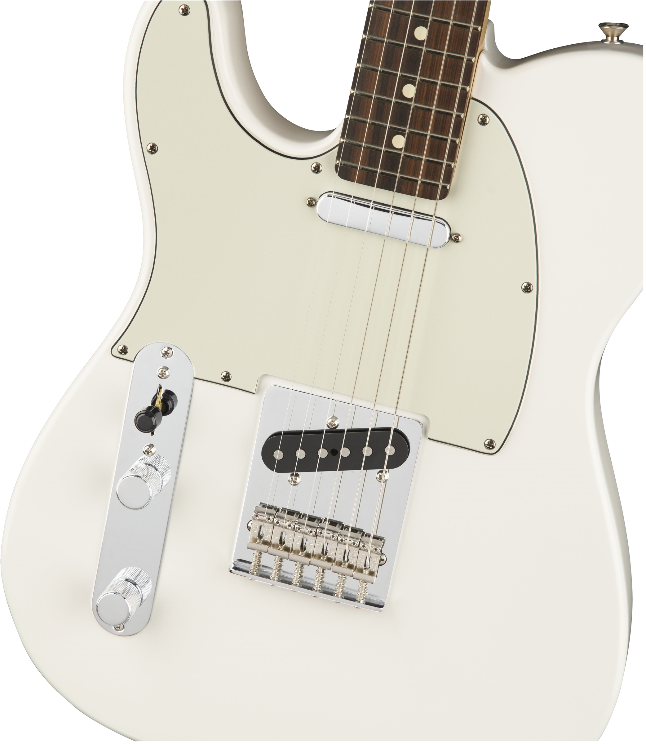 Fender Tele Player Lh Gaucher Mex Ss Pf - Polar White - Guitarra electrica para zurdos - Variation 2