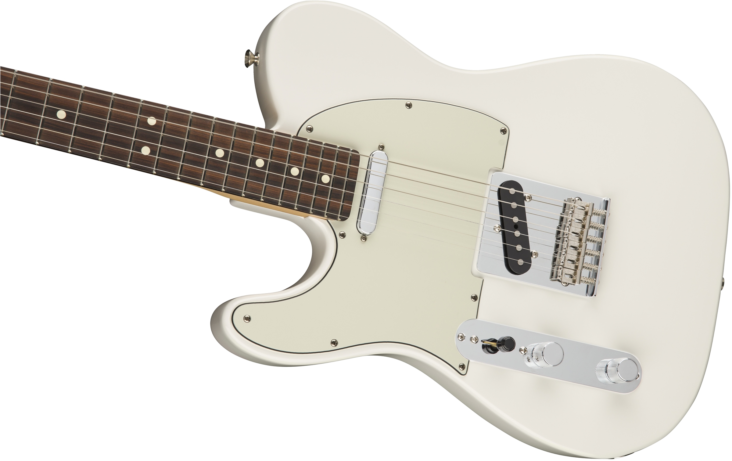 Fender Tele Player Lh Gaucher Mex Ss Pf - Polar White - Guitarra electrica para zurdos - Variation 3