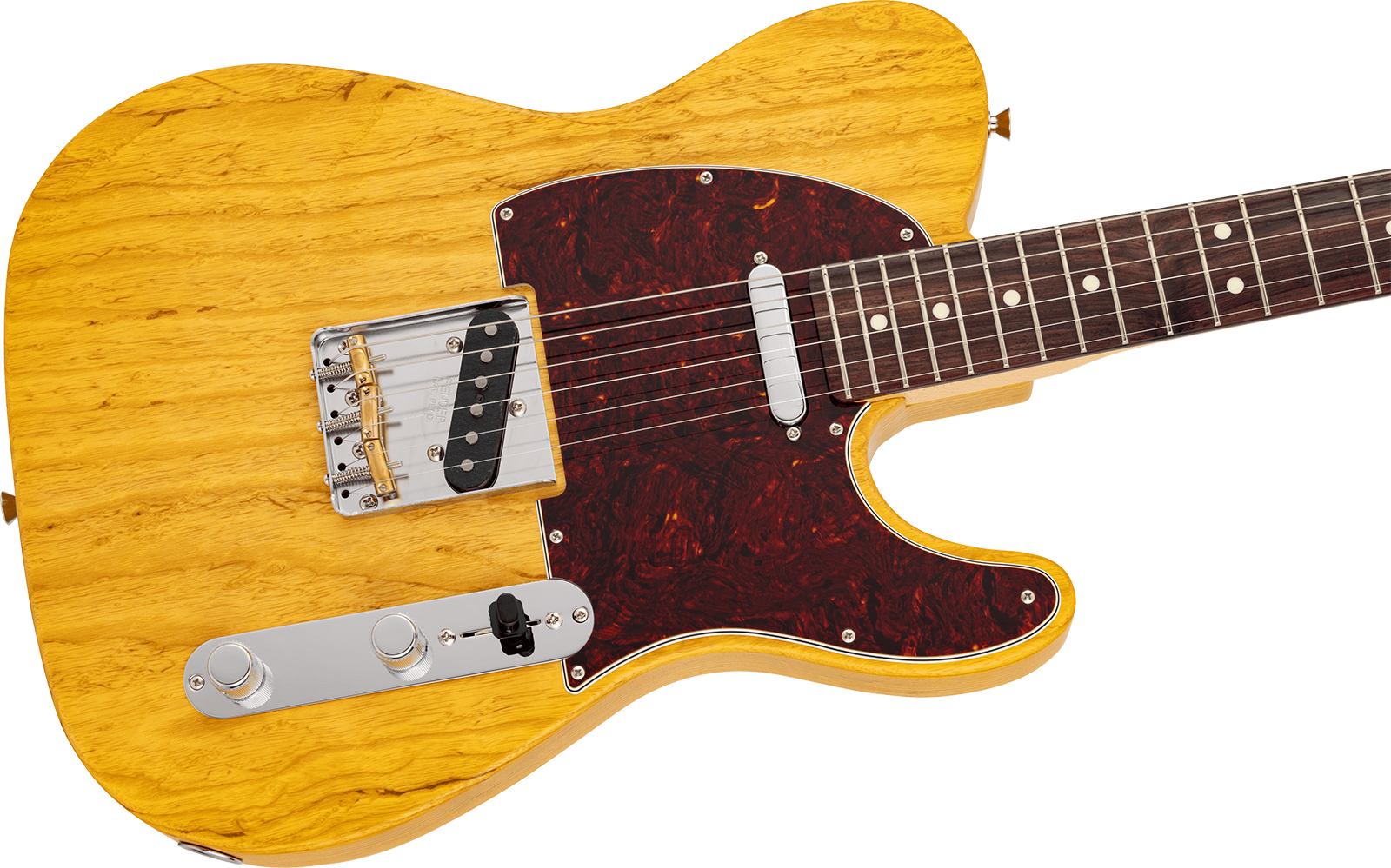 Fender Tele  Raw Ash Mij Ltd Jap 2s Ht Mn - Satin Vintage Natural - Guitarra eléctrica con forma de tel - Variation 2