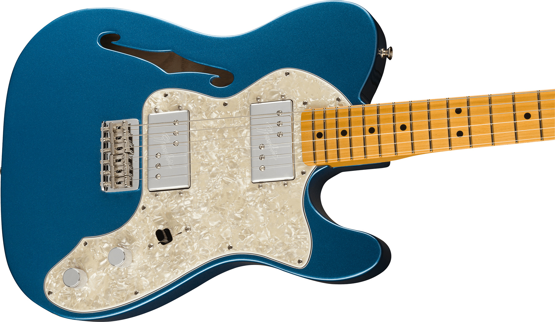 Fender Tele Thinline 1972 American Vintage Ii Usa 2h Ht Mn - Lake Placid Blue - Guitarra eléctrica con forma de tel - Variation 2