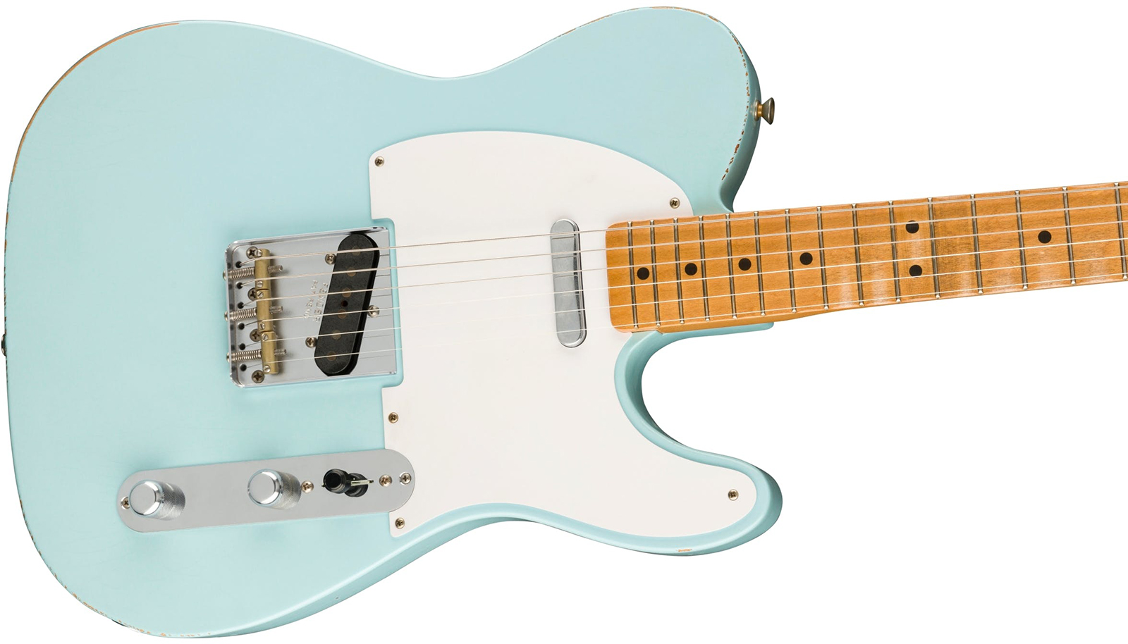 Fender Tele Vintera 50 Ltd Mex 2s Ht Mn - Road Worn Sonic Blue - Guitarra eléctrica con forma de tel - Variation 2