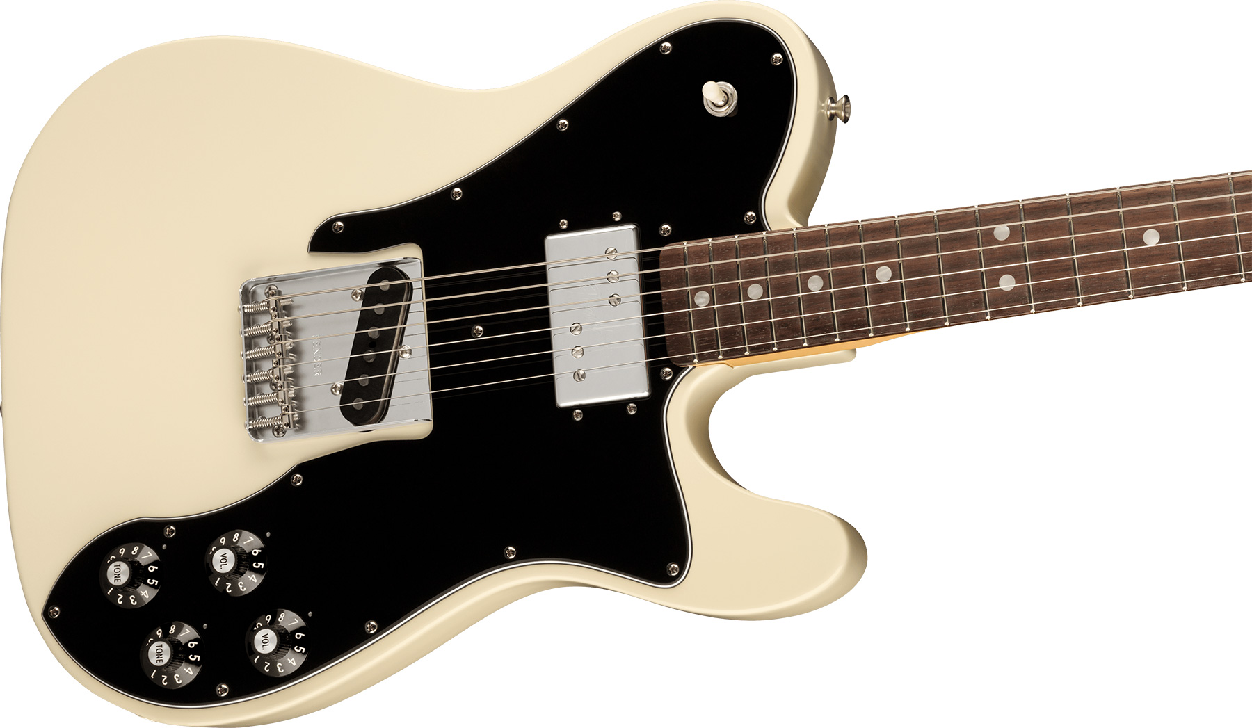 Fender Tele Custom 1977 American Vintage Ii Usa Sh Ht Rw - Olympic White - Guitarra eléctrica con forma de tel - Variation 1