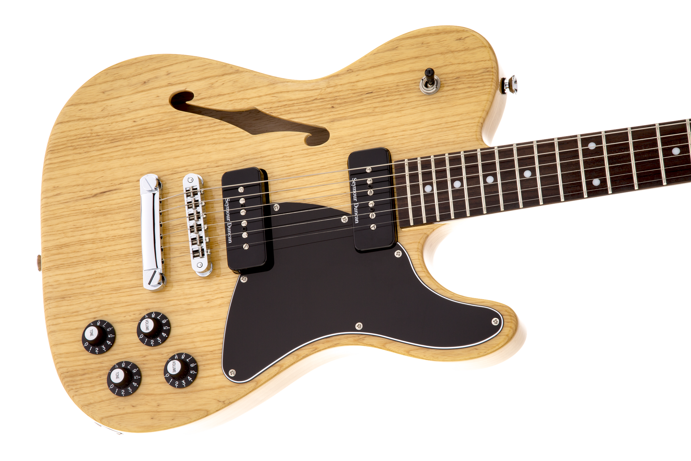 Fender Jim Adkins Tele Ja-90 Mex Signature 2p90 - Natural - Guitarra eléctrica semi caja - Variation 2