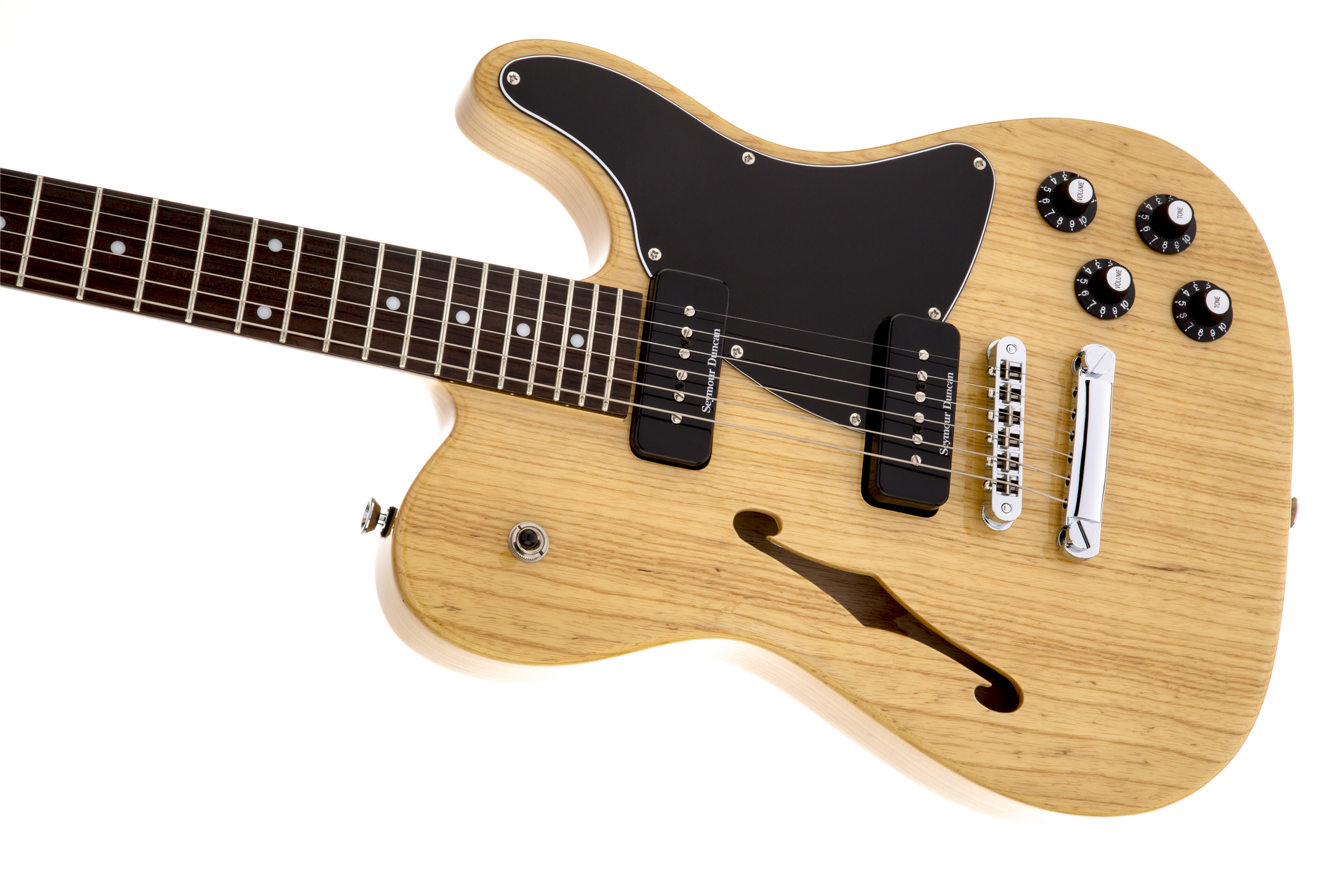 Fender Jim Adkins Tele Ja-90 Mex Signature 2p90 - Natural - Guitarra eléctrica semi caja - Variation 3