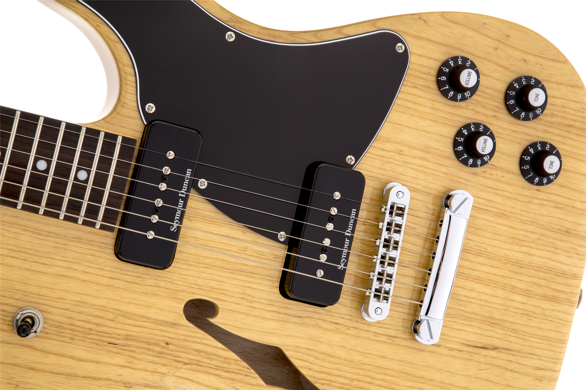 Fender Jim Adkins Tele Ja-90 Mex Signature 2p90 - Natural - Guitarra eléctrica semi caja - Variation 4