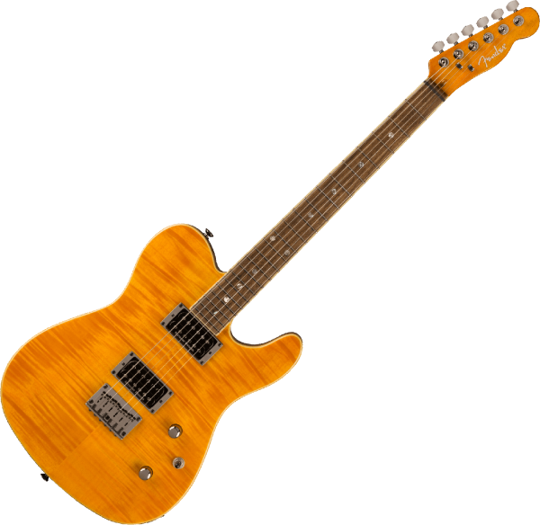 Guitarra eléctrica con forma de tel Fender Telecaster Korean Special Edition Custom FMT (LAU) - Amber
