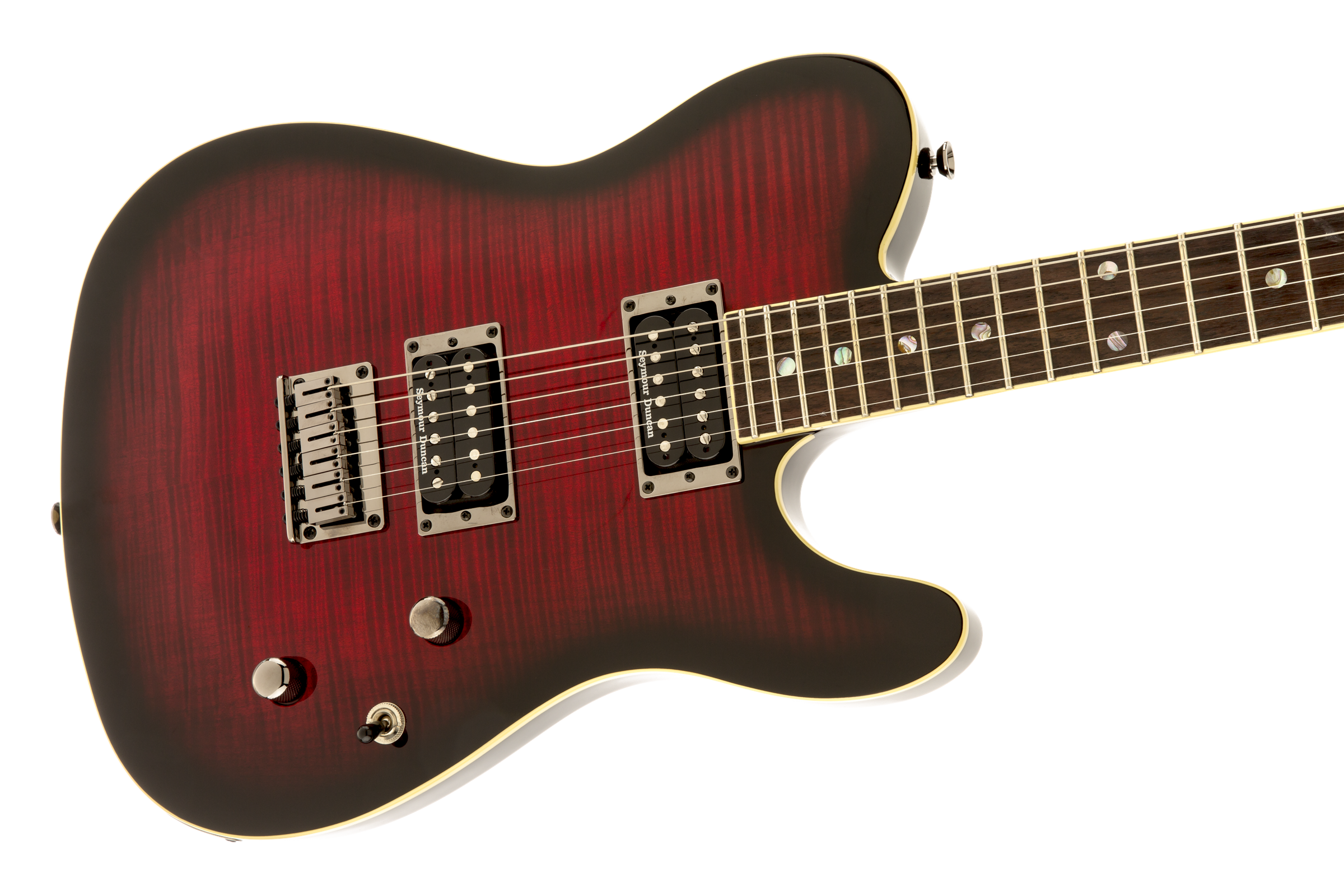 Fender Telecaster Korean Special Edition Custom Fmt (lau) - Black Cherry Burst - Guitarra eléctrica con forma de tel - Variation 2