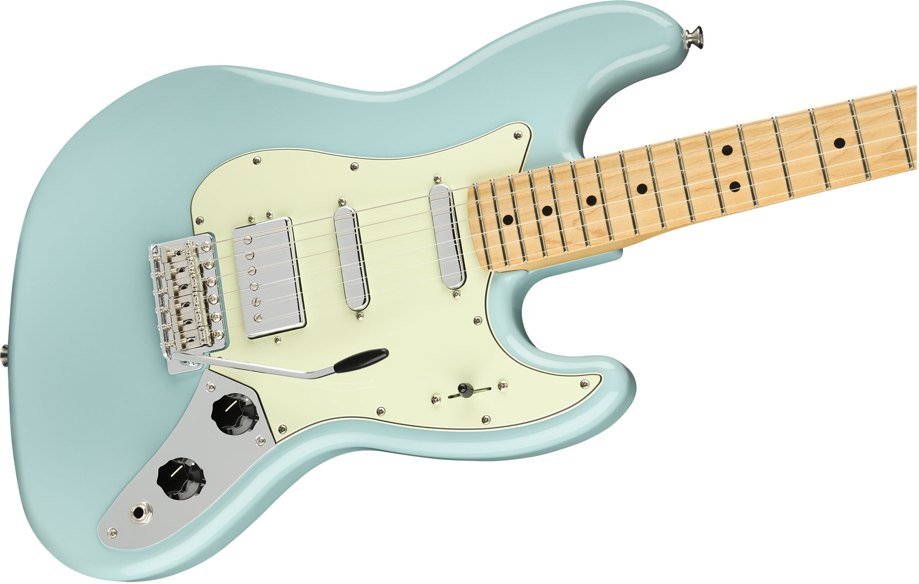 Fender The Sixty-six Alternate Reality Mex Hss Trem Mn - Daphne Blue - Guitarra eléctrica de doble corte - Variation 2