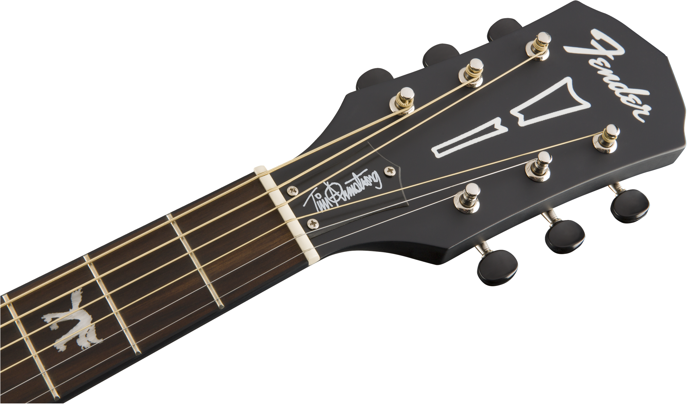 Fender Tim Armstrong Hellcat Epicea Acajou Wal - Checkerboard White/black - Guitarra electro acustica - Variation 4