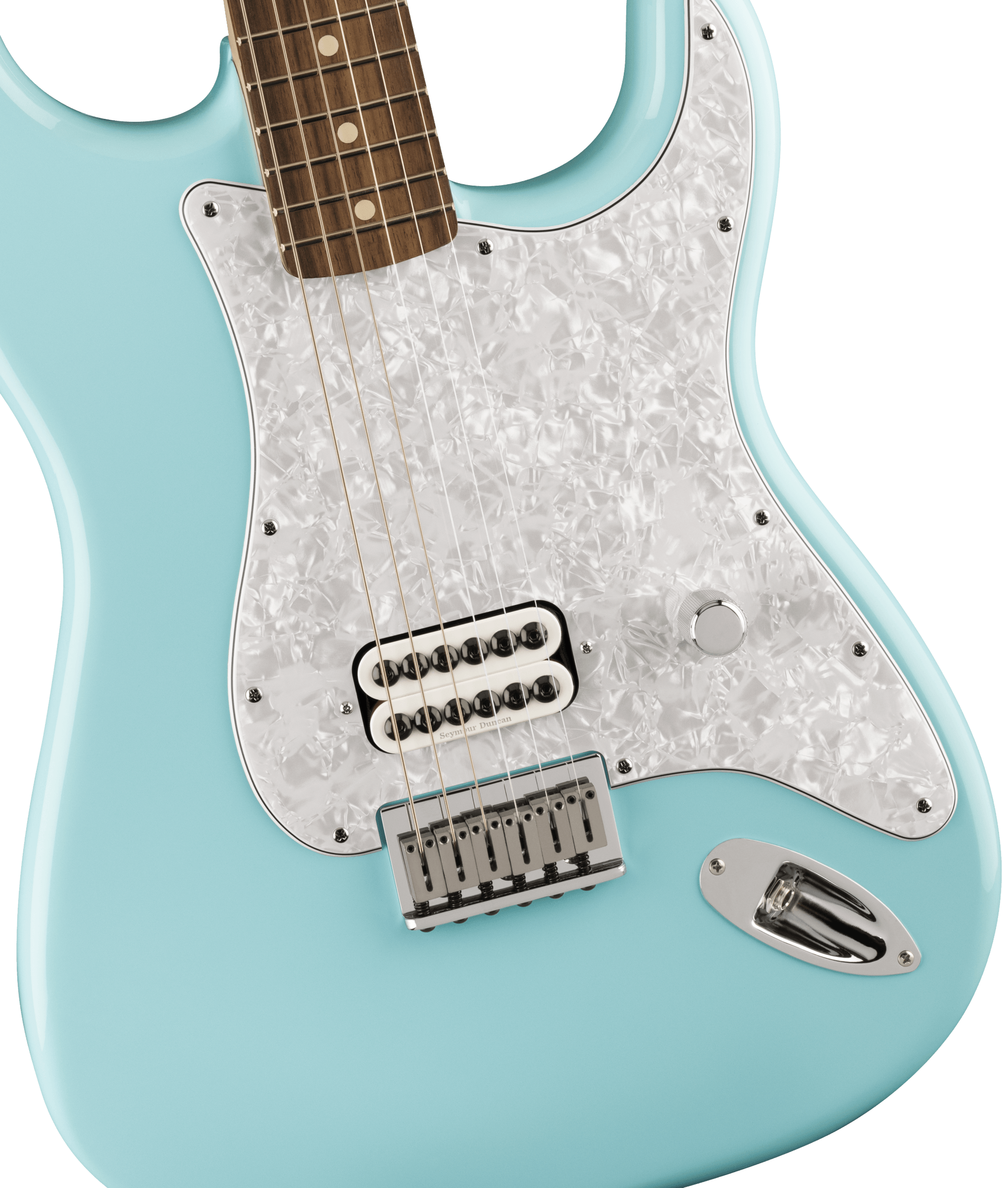Fender Tom Delonge Ltd Mex Signature 1h Ht Rw - Daphne Blue - Guitarra eléctrica con forma de str. - Variation 2