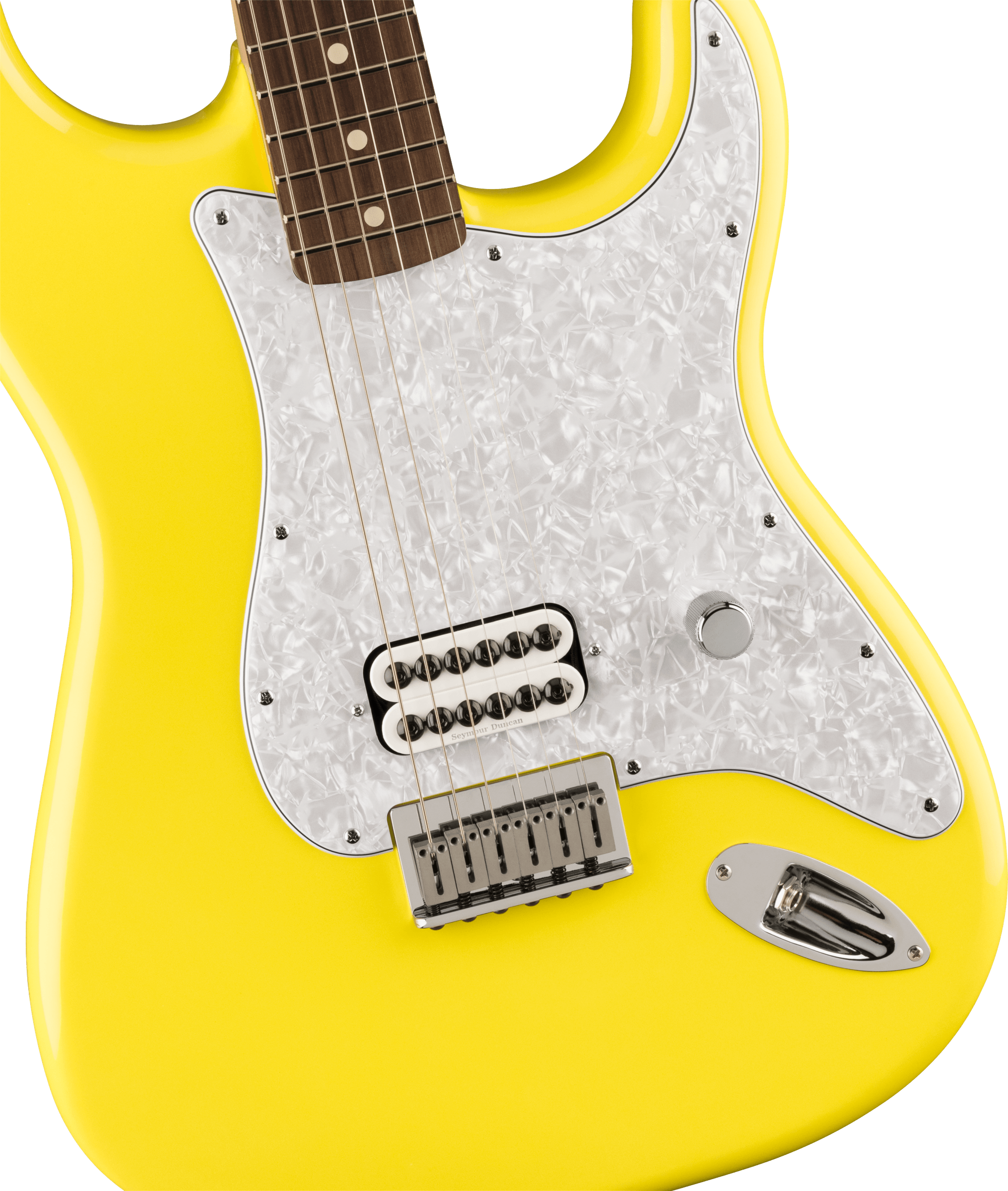 Fender Tom Delonge Ltd Mex Signature 1h Ht Rw - Graffiti Yellow - Guitarra eléctrica con forma de str. - Variation 2