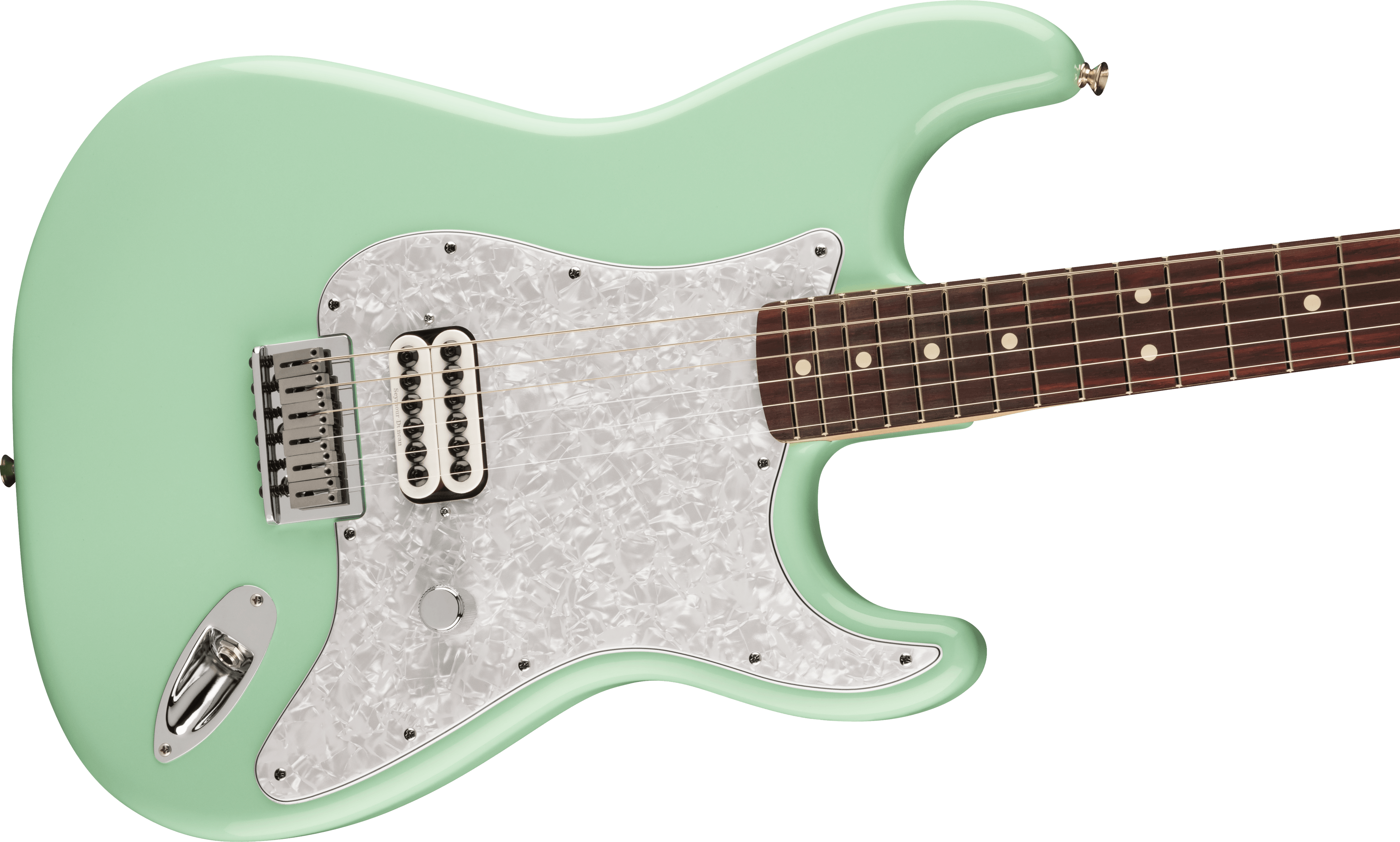Fender Tom Delonge Ltd Mex Signature 1h Ht Rw - Surf Green - Guitarra eléctrica con forma de str. - Variation 3