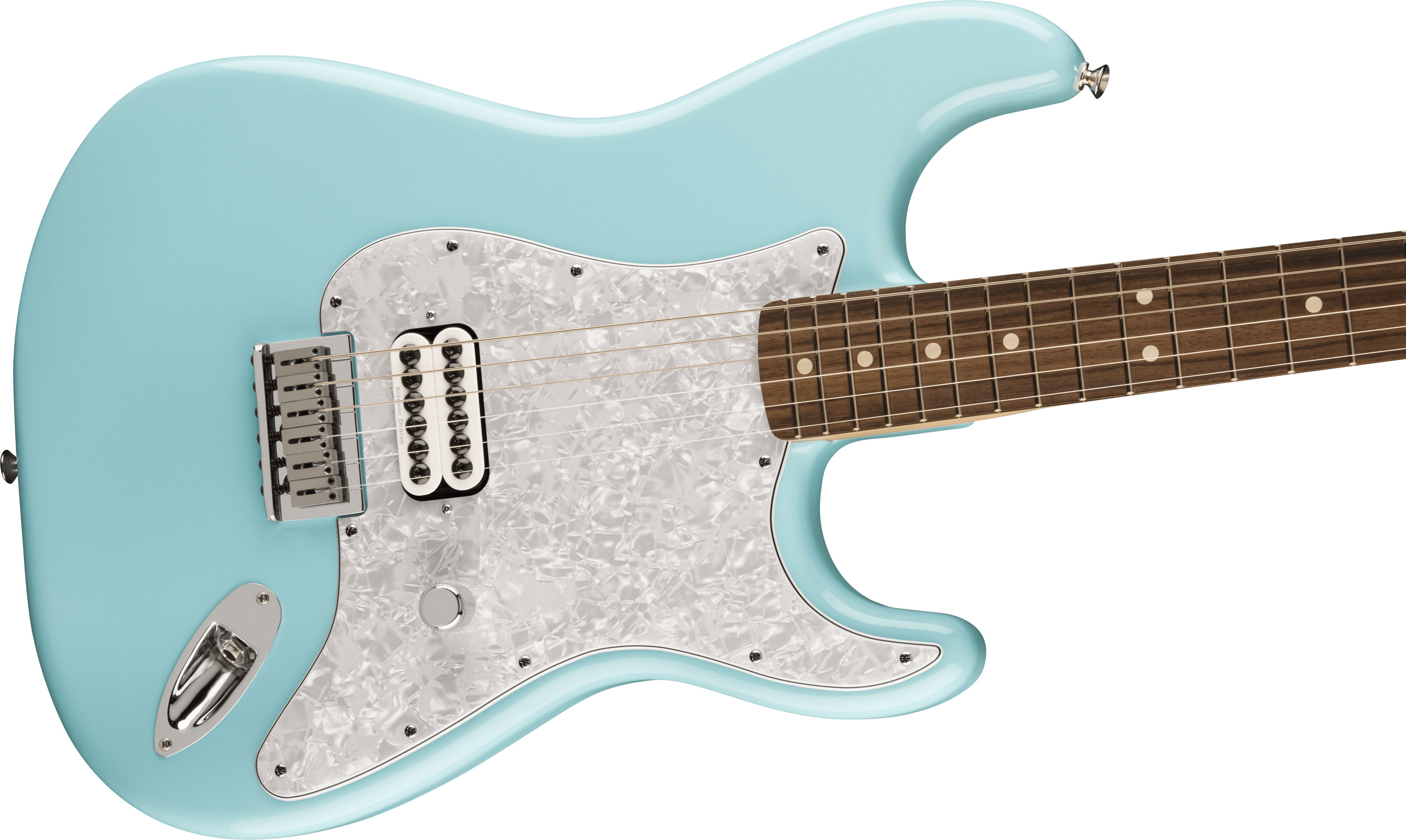 Fender Tom Delonge Ltd Mex Signature 1h Ht Rw - Daphne Blue - Guitarra eléctrica con forma de str. - Variation 3