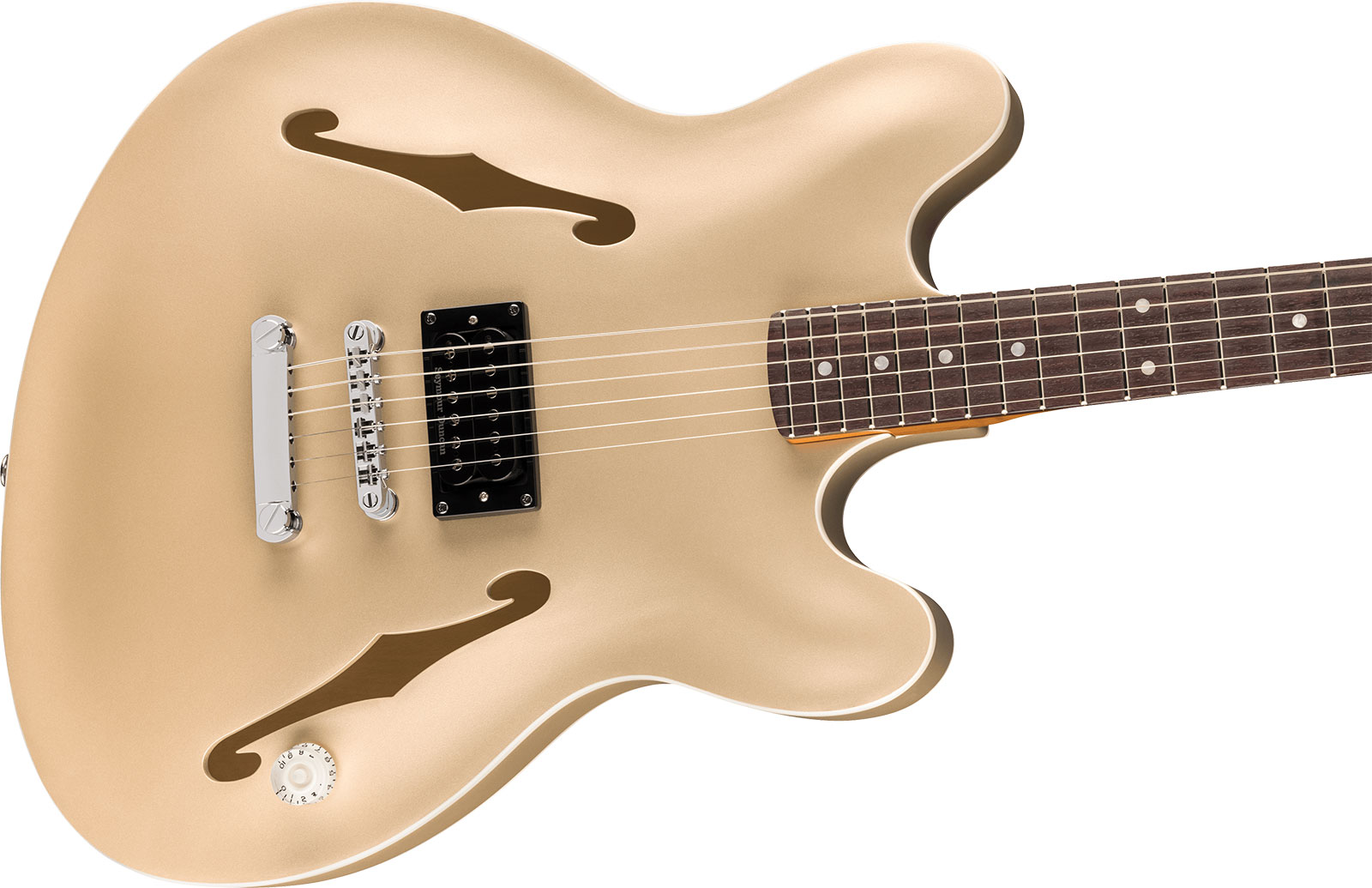 Fender Tom Delonge Starcaster 1h Seymour Duncan Ht Rw - Satin Shoreline Gold - Guitarra electrica retro rock - Variation 2