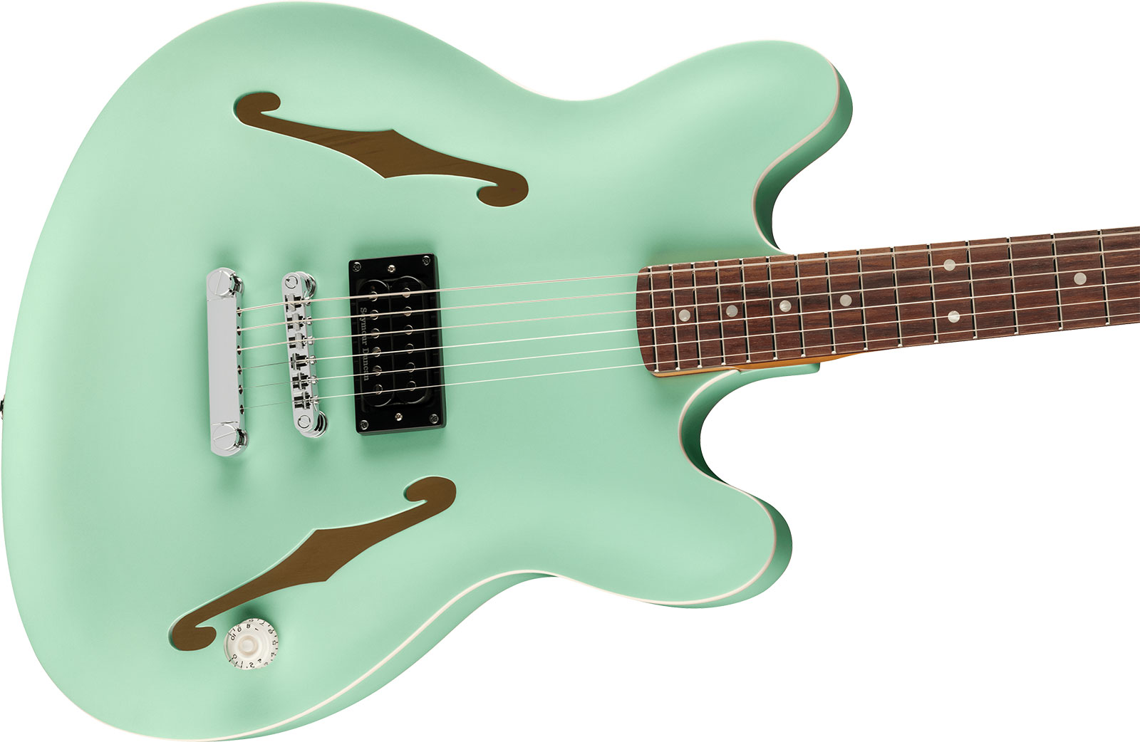 Fender Tom Delonge Starcaster 1h Seymour Duncan Ht Rw - Satin Surf Green - Guitarra eléctrica semi caja - Variation 2