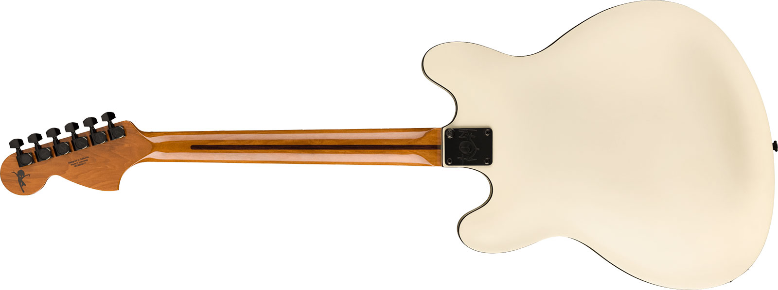 Fender Tom Delonge Starcaster Signature 1h Seymour Duncan Ht Rw - Satin Olympic White - Guitarra eléctrica semi caja - Variation 1