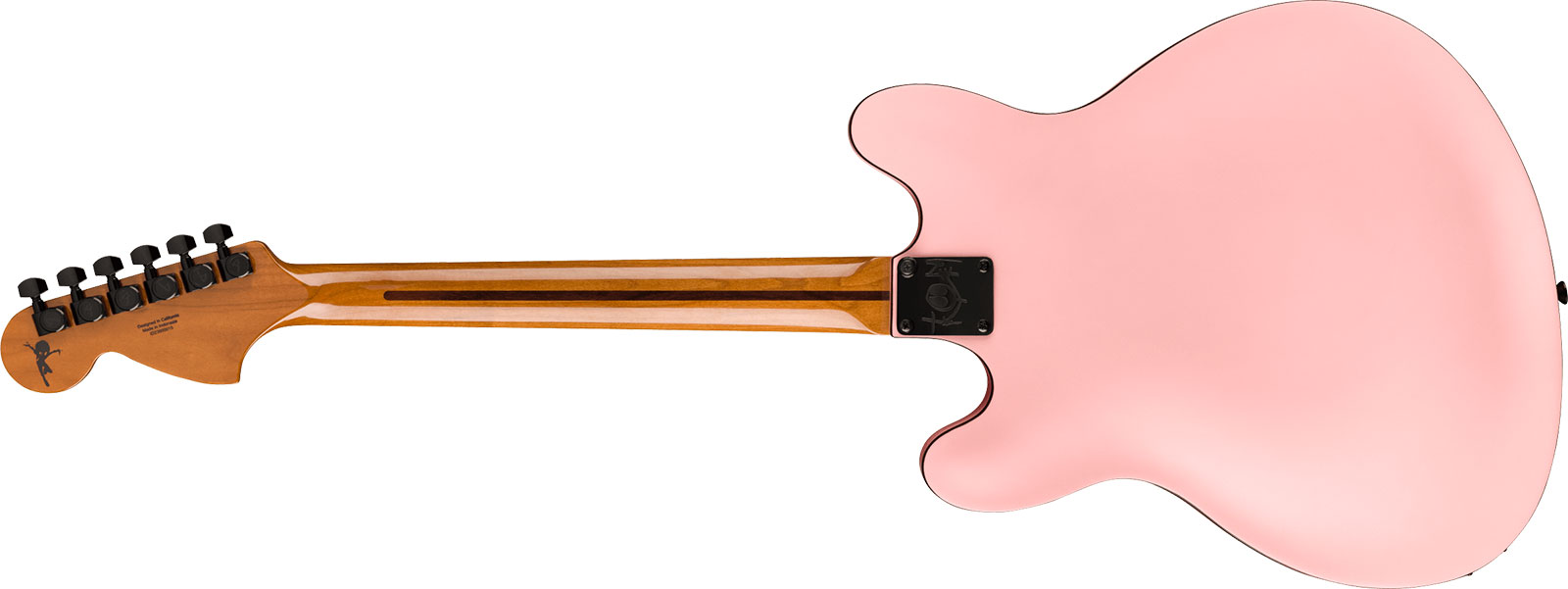 Fender Tom Delonge Starcaster Signature 1h Seymour Duncan Ht Rw - Satin Shell Pink - Guitarra eléctrica semi caja - Variation 1