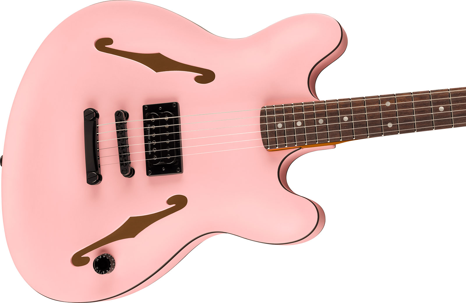 Fender Tom Delonge Starcaster Signature 1h Seymour Duncan Ht Rw - Satin Shell Pink - Guitarra eléctrica semi caja - Variation 2